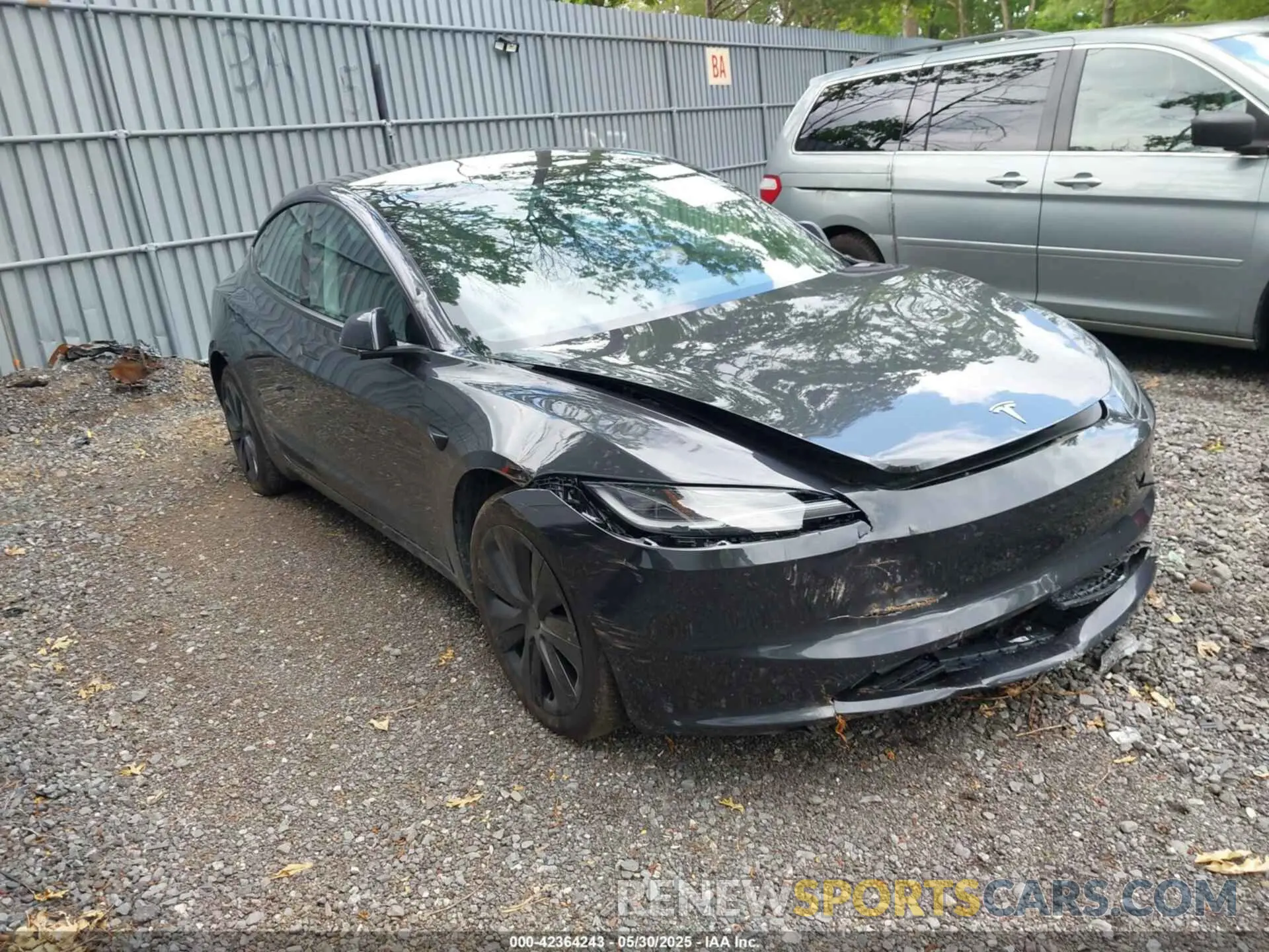 1 Photograph of a damaged car 5YJ3E1EB6RF830852 TESLA MODEL 3 2024