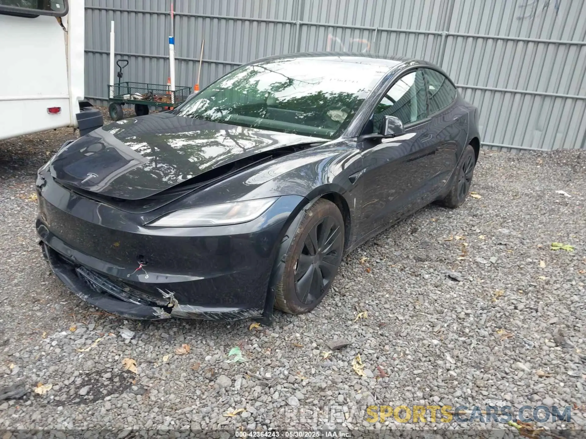 2 Photograph of a damaged car 5YJ3E1EB6RF830852 TESLA MODEL 3 2024
