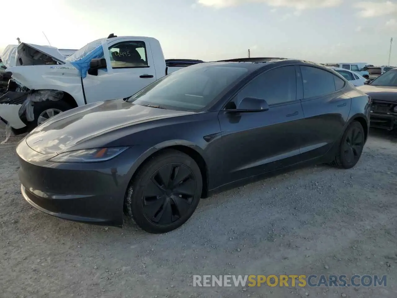 1 Photograph of a damaged car 5YJ3E1EB7RF735443 TESLA MODEL 3 2024