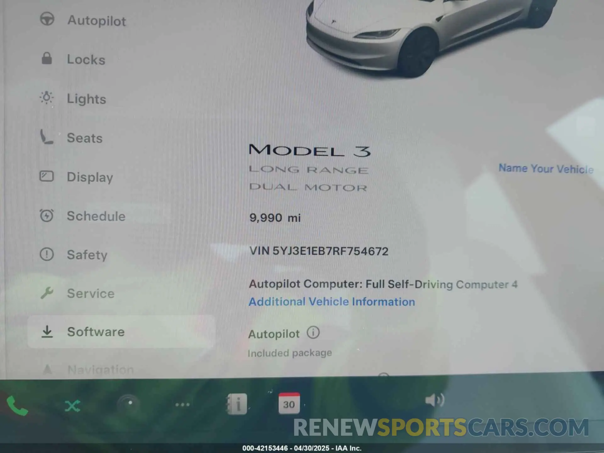 7 Фотография поврежденного автомобиля 5YJ3E1EB7RF754672 TESLA MODEL 3 2024
