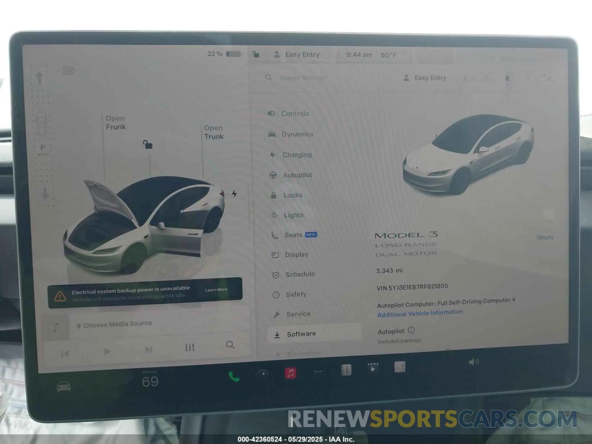 7 Photograph of a damaged car 5YJ3E1EB7RF821805 TESLA MODEL 3 2024