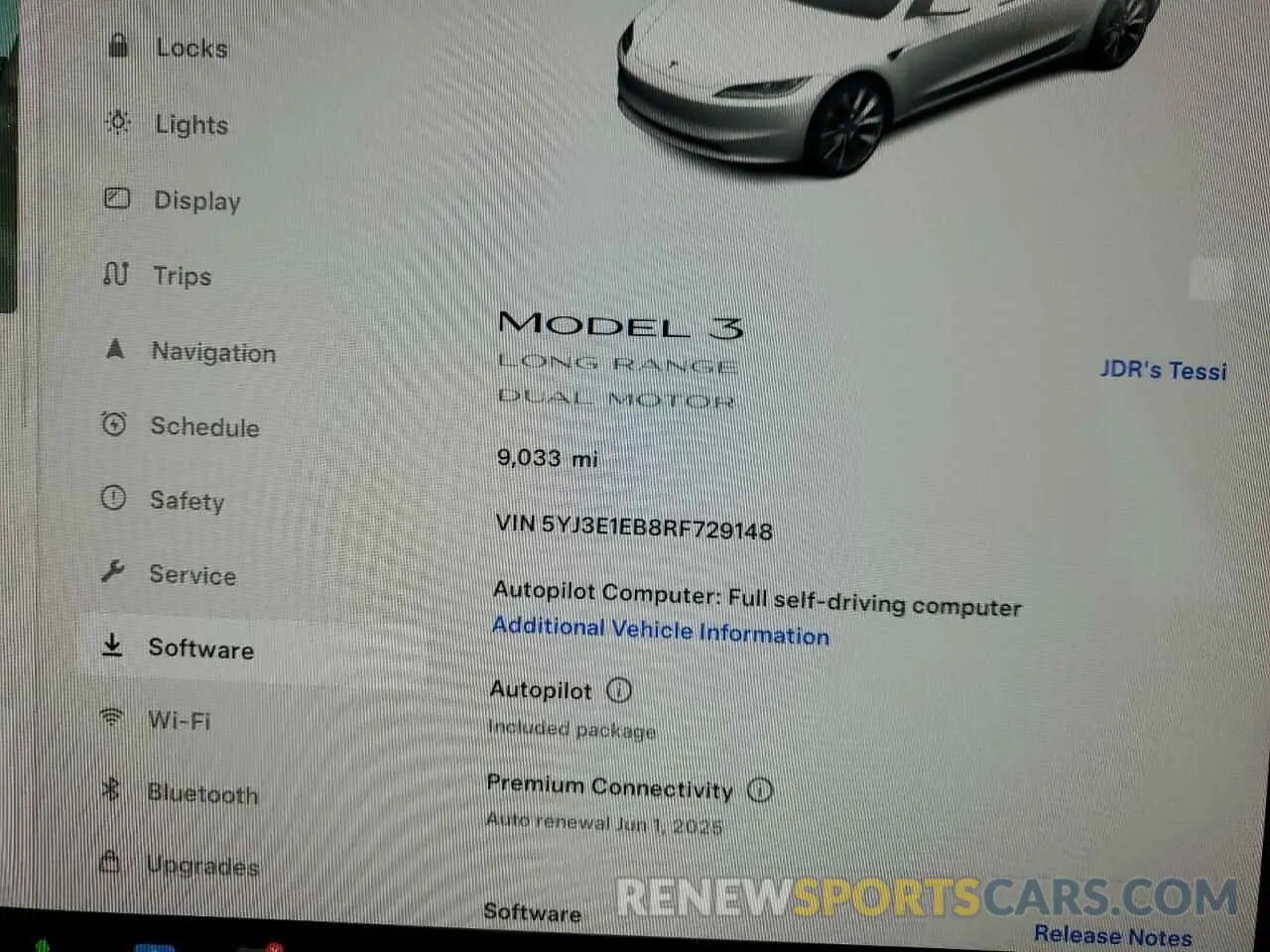 9 Photograph of a damaged car 5YJ3E1EB8RF729148 TESLA MODEL 3 2024