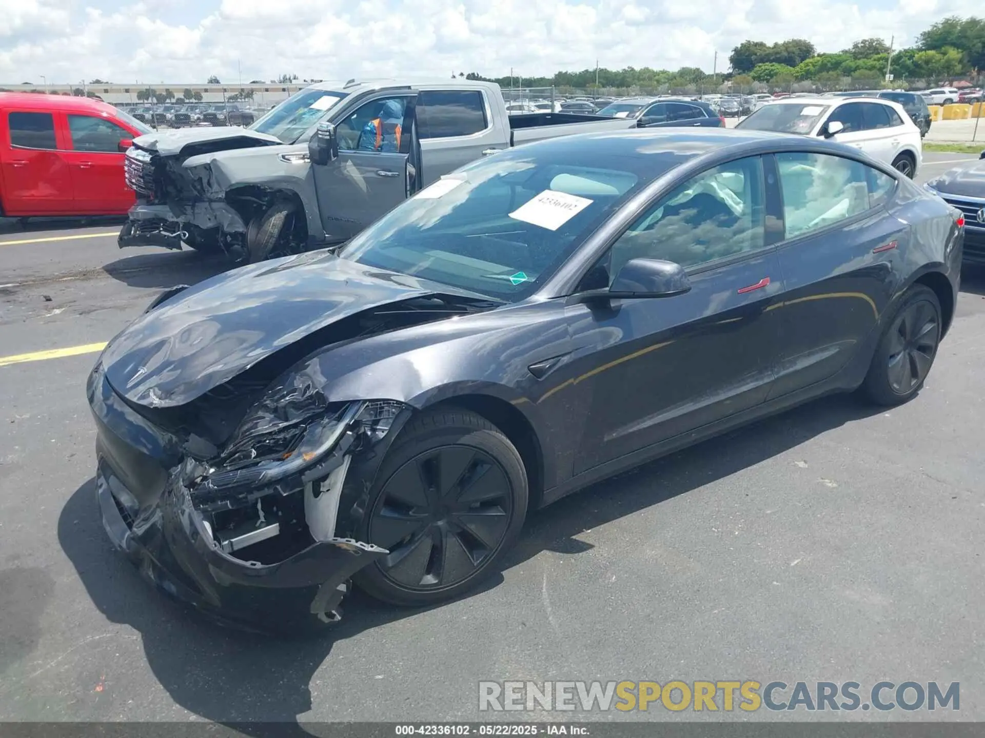 2 Photograph of a damaged car 5YJ3E1EB8RF797501 TESLA MODEL 3 2024