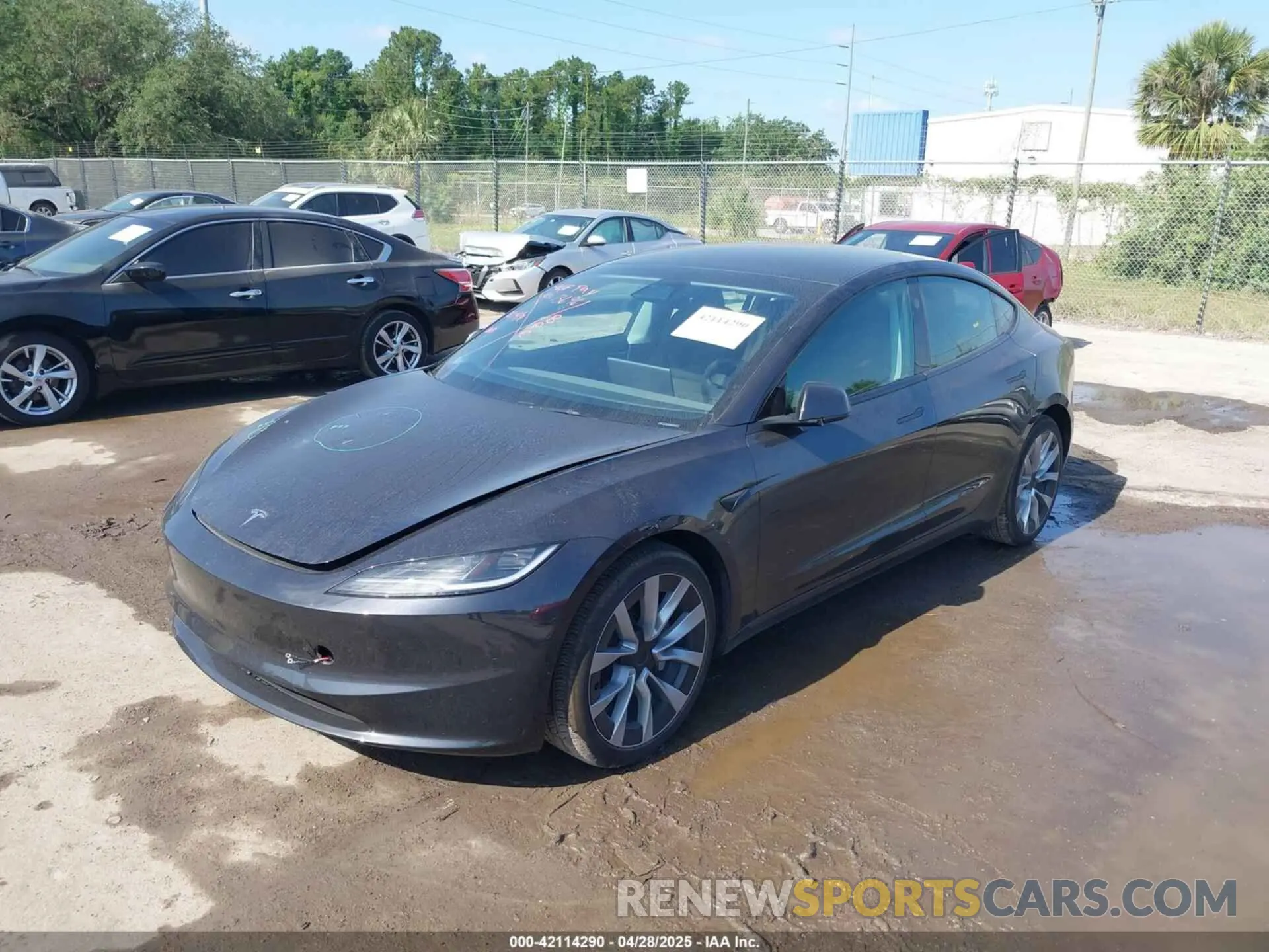 2 Photograph of a damaged car 5YJ3E1EB8RF819237 TESLA MODEL 3 2024