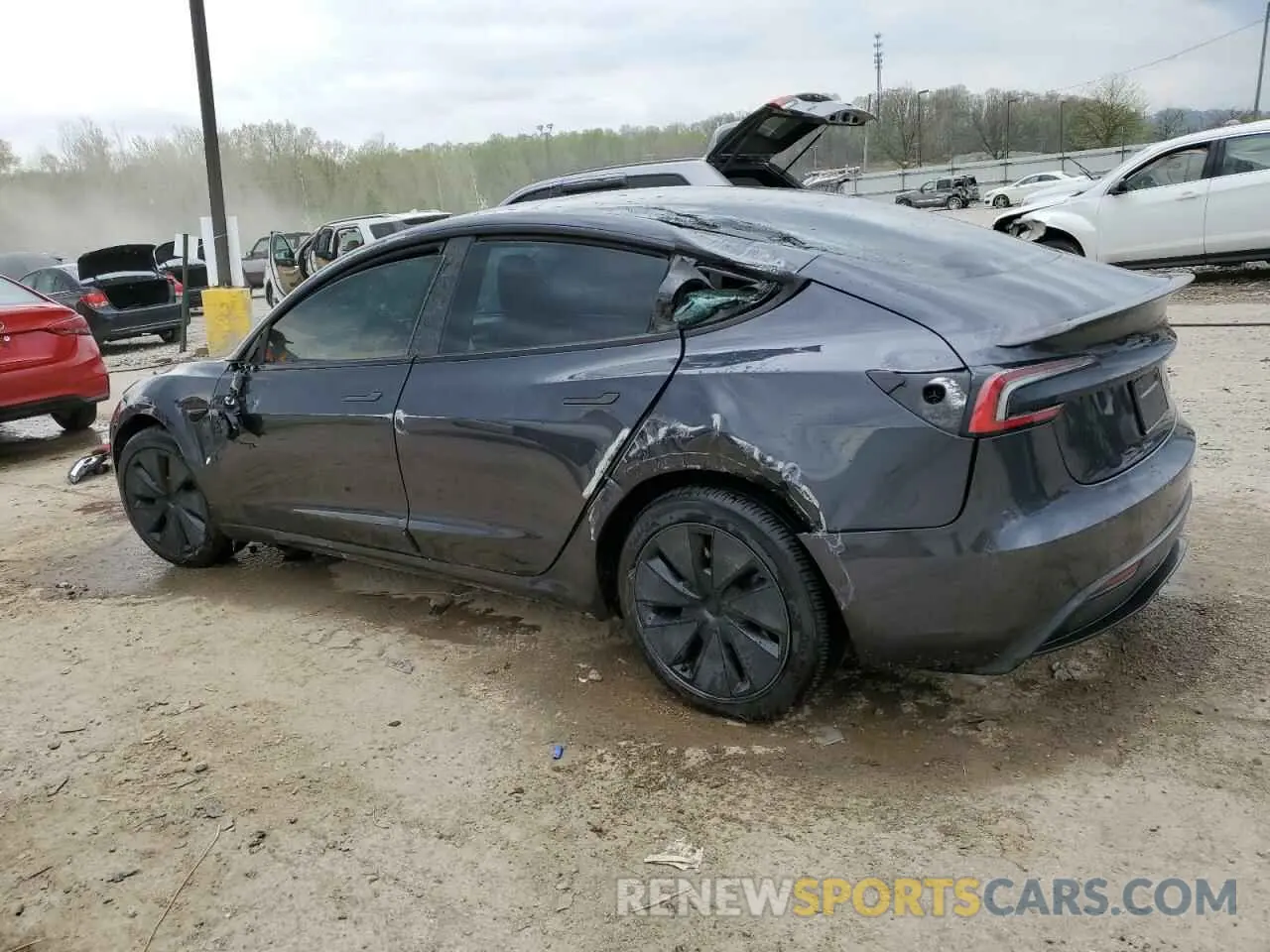 2 Photograph of a damaged car 5YJ3E1EB9RF810112 TESLA MODEL 3 2024