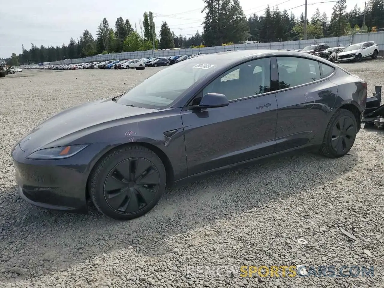 1 Photograph of a damaged car 5YJ3E1EB9RF816038 TESLA MODEL 3 2024