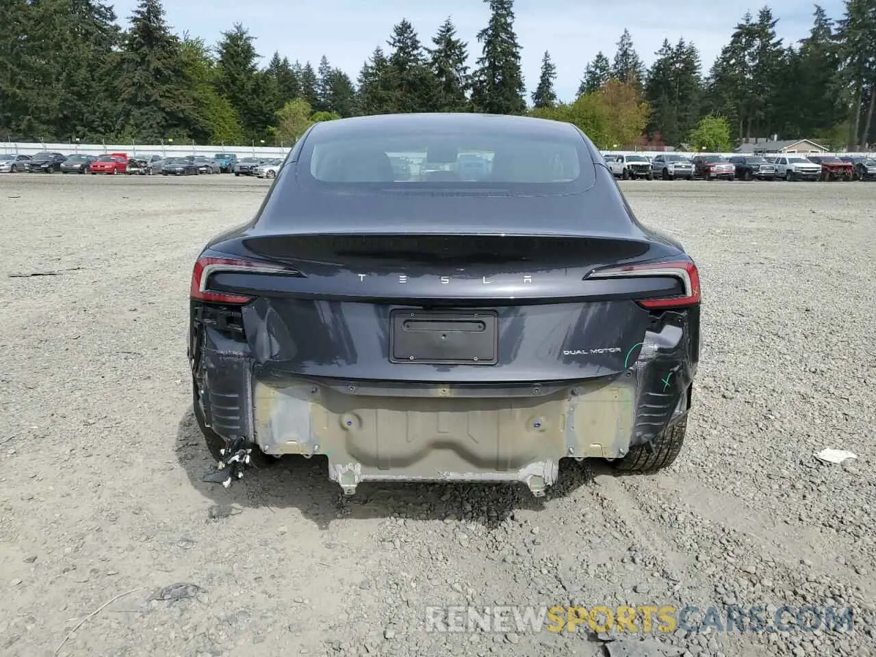 6 Photograph of a damaged car 5YJ3E1EB9RF816038 TESLA MODEL 3 2024