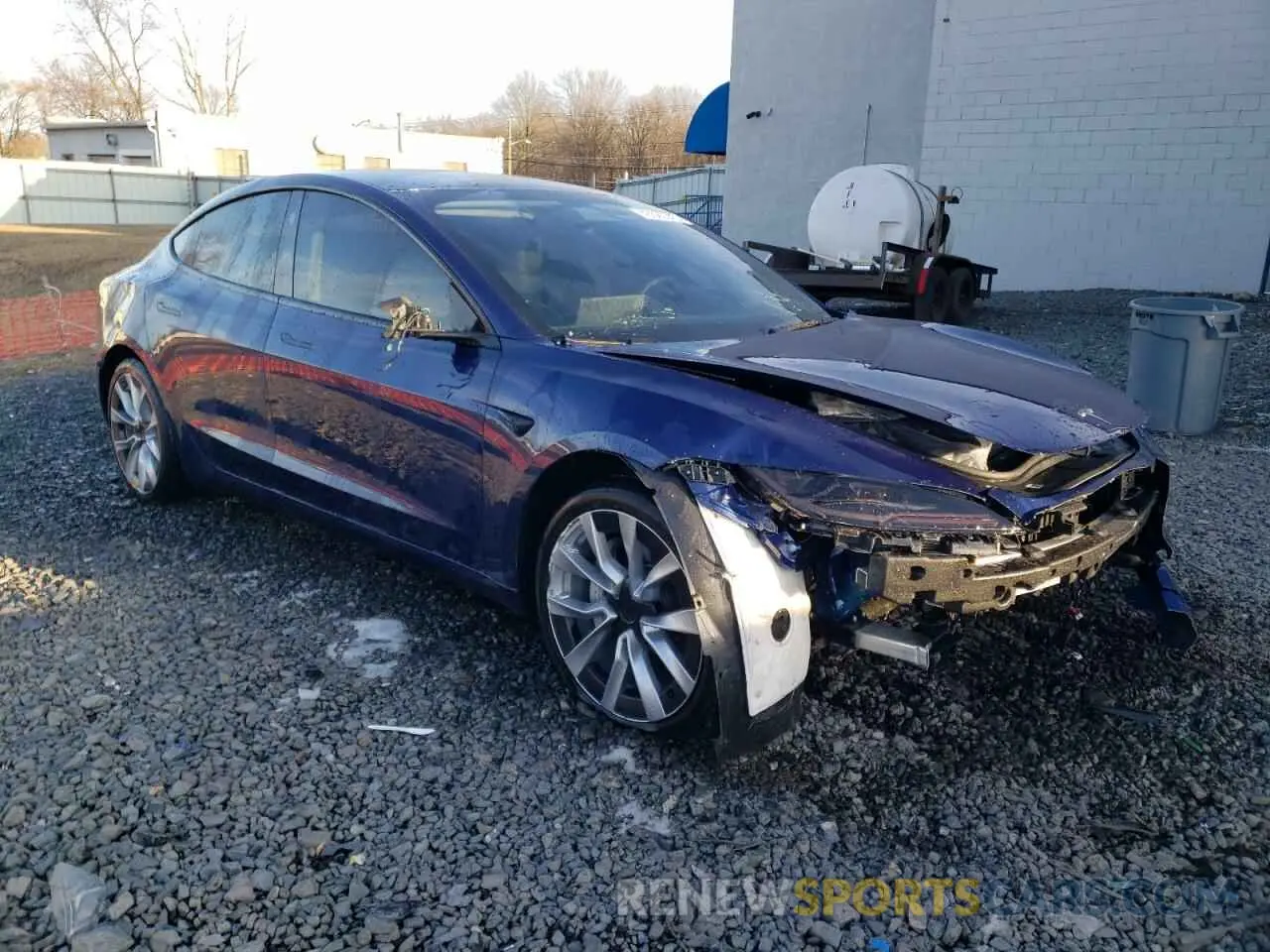 4 Photograph of a damaged car 5YJ3E1EB9RF818890 TESLA MODEL 3 2024