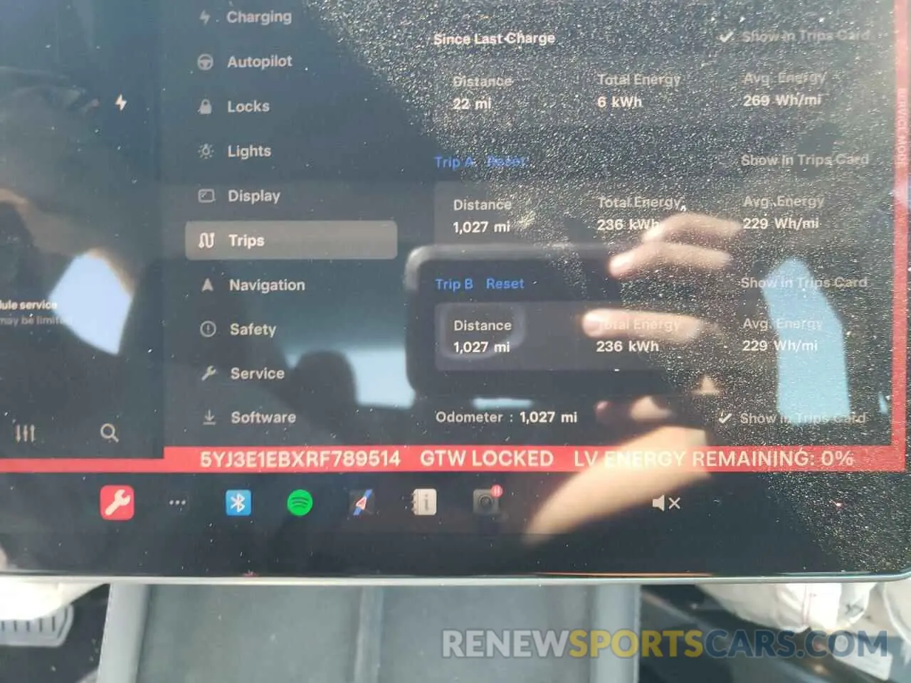 9 Photograph of a damaged car 5YJ3E1EBXRF789514 TESLA MODEL 3 2024