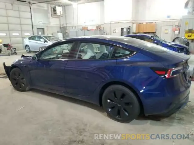 2 Photograph of a damaged car 5YJ3E1EBXRF797127 TESLA MODEL 3 2024