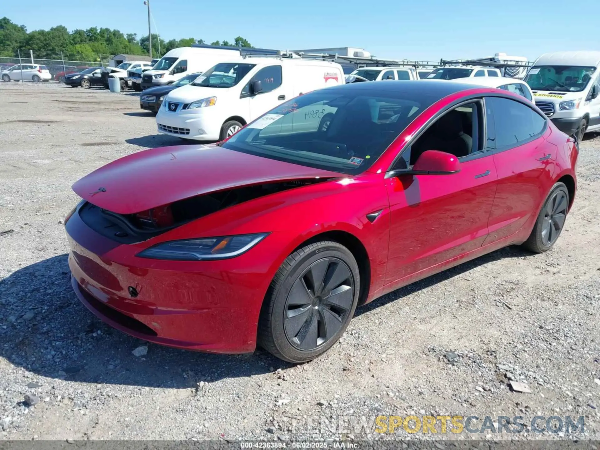 2 Photograph of a damaged car 5YJ3E1EBXRF818333 TESLA MODEL 3 2024