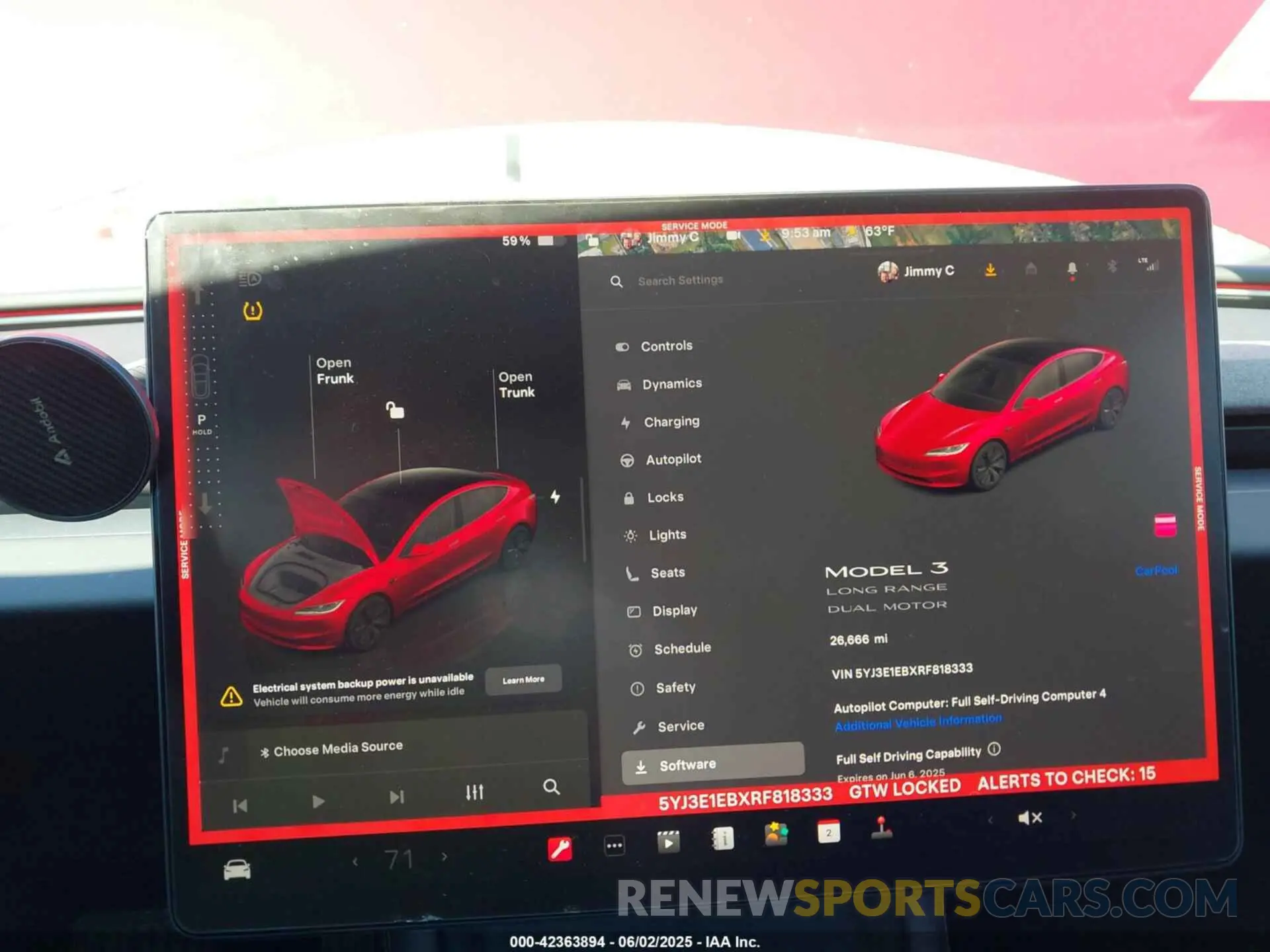 7 Photograph of a damaged car 5YJ3E1EBXRF818333 TESLA MODEL 3 2024