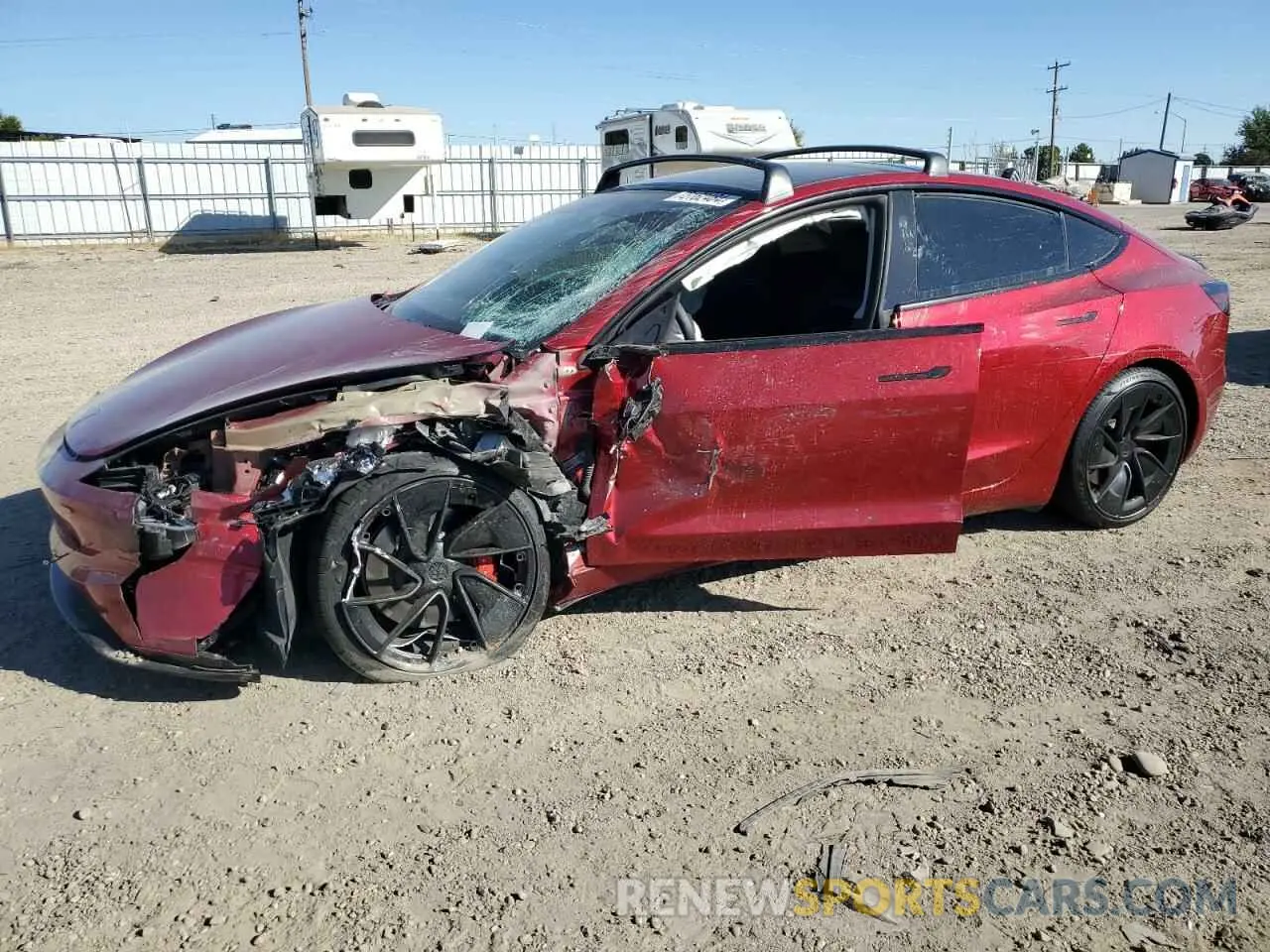 1 Photograph of a damaged car 5YJ3E1ET0RF790051 TESLA MODEL 3 2024