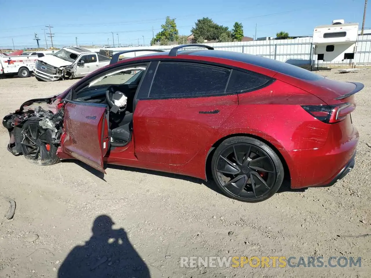 2 Photograph of a damaged car 5YJ3E1ET0RF790051 TESLA MODEL 3 2024