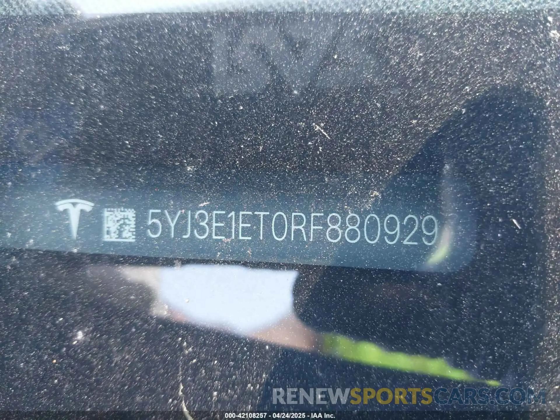 19 Photograph of a damaged car 5YJ3E1ET0RF880929 TESLA MODEL 3 2024