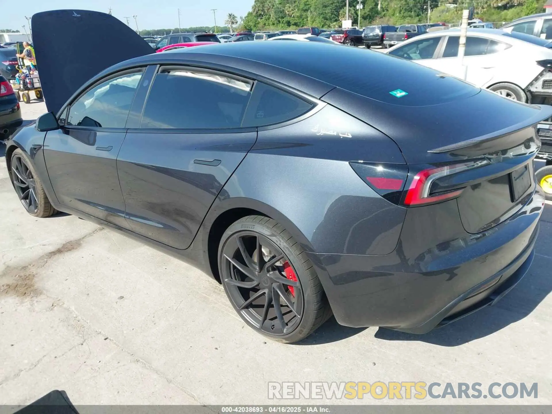 3 Photograph of a damaged car 5YJ3E1ET0RF900709 TESLA MODEL 3 2024