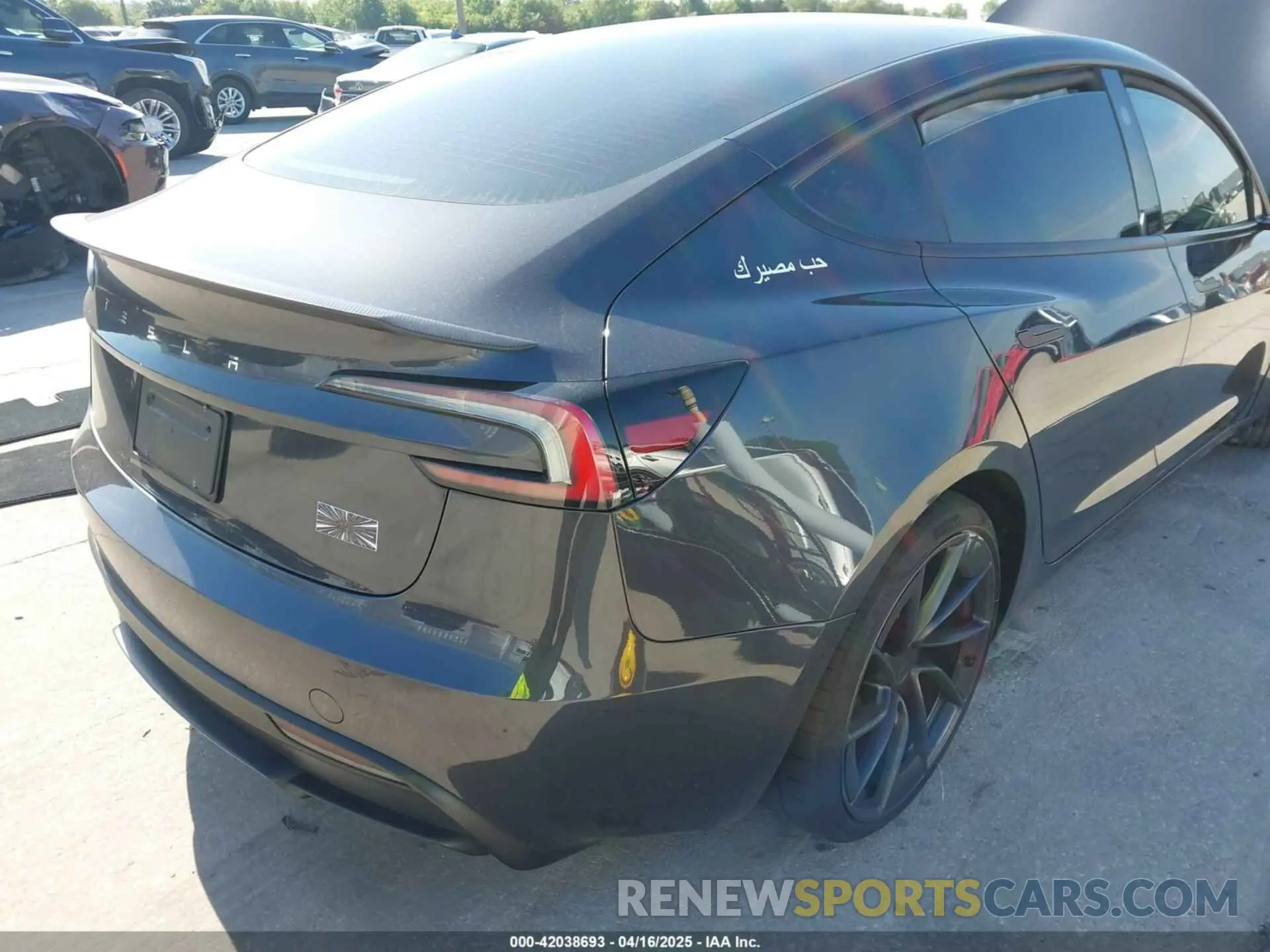 4 Photograph of a damaged car 5YJ3E1ET0RF900709 TESLA MODEL 3 2024