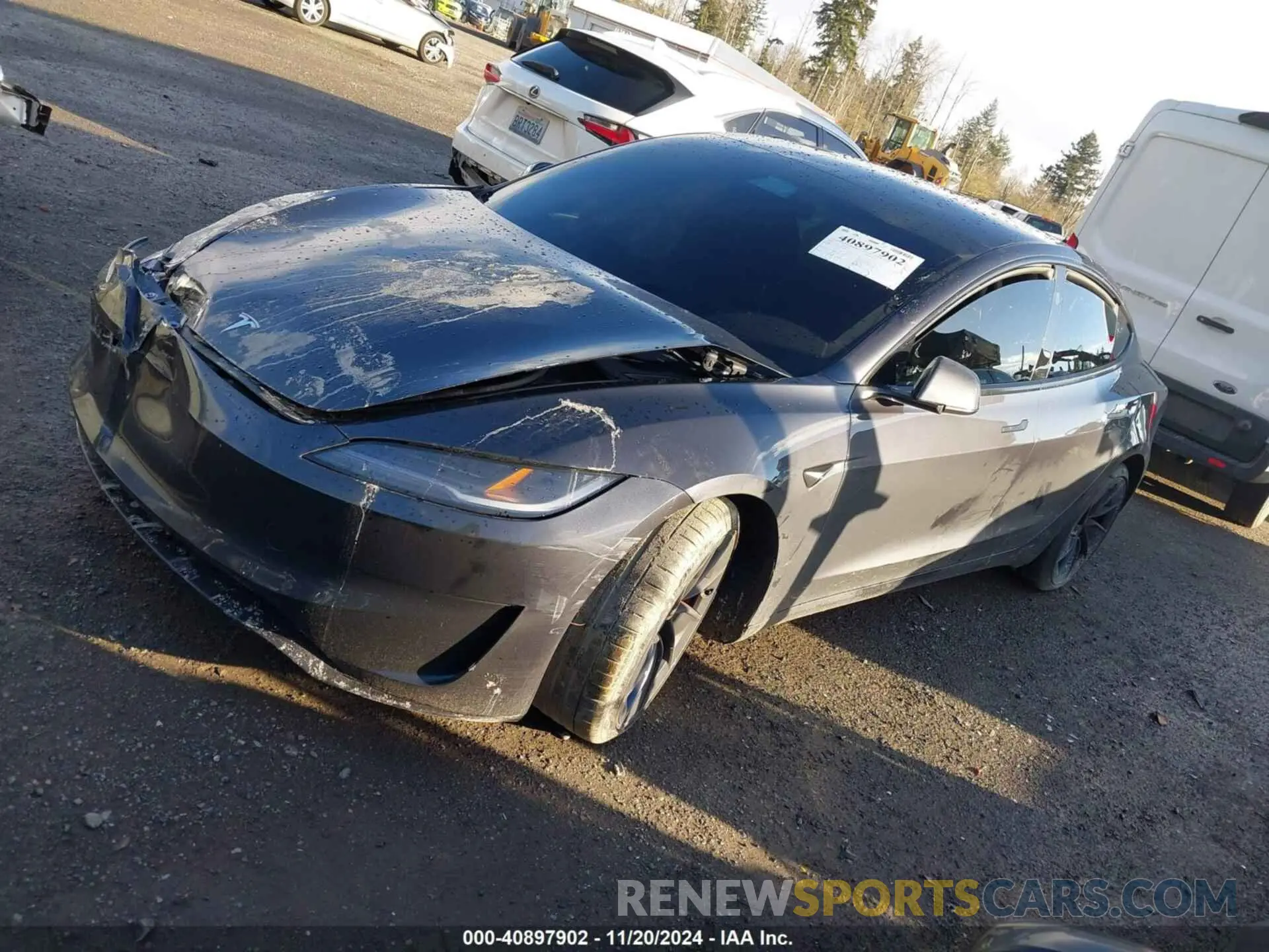 2 Фотография поврежденного автомобиля 5YJ3E1ET2RF796238 TESLA MODEL 3 2024