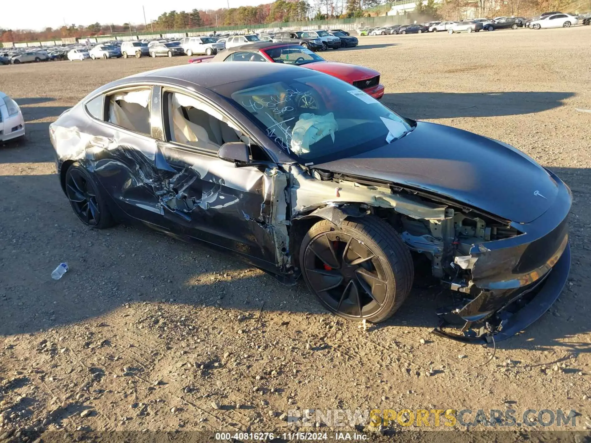 1 Photograph of a damaged car 5YJ3E1ET4RF868928 TESLA MODEL 3 2024