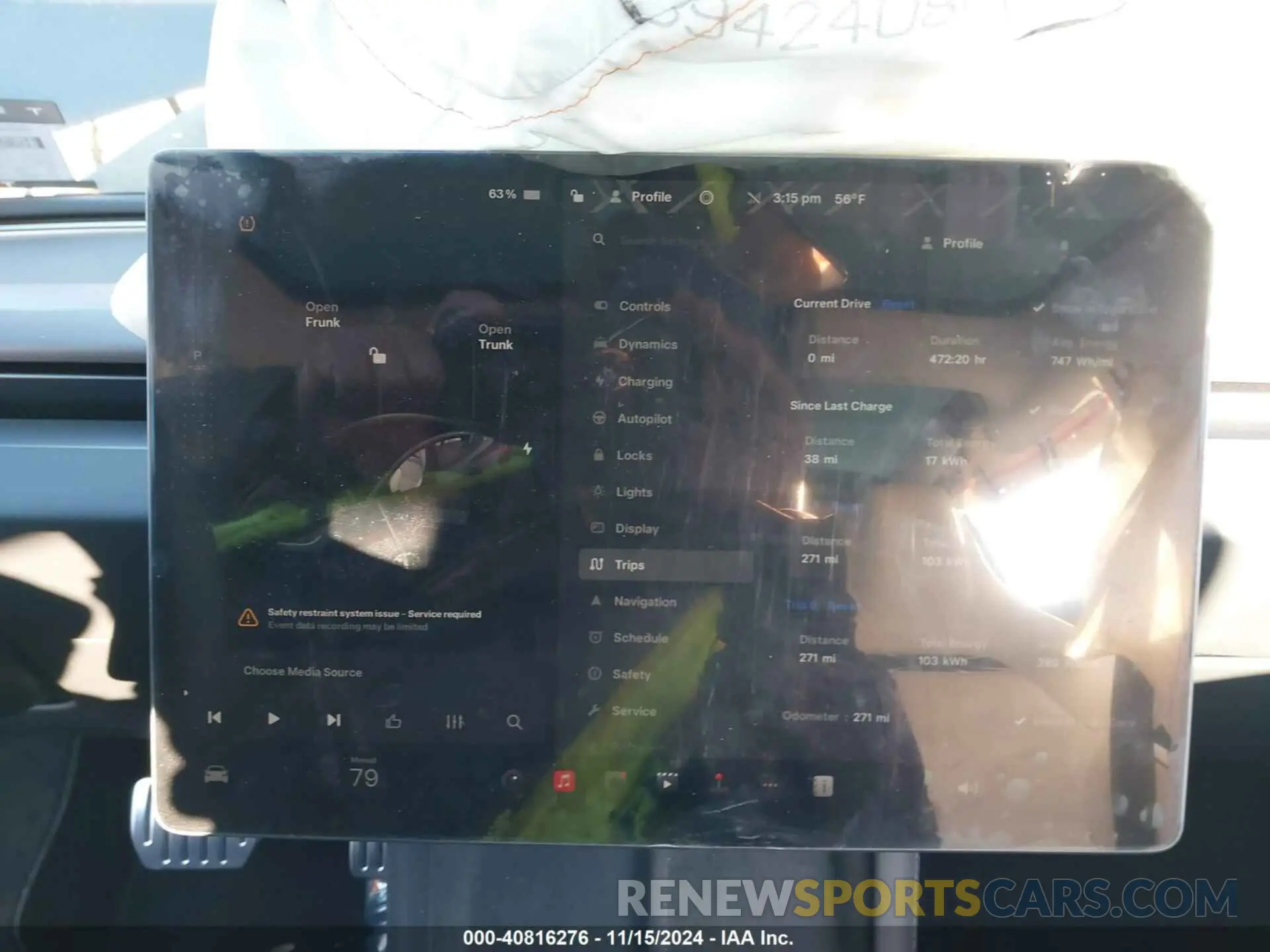 15 Photograph of a damaged car 5YJ3E1ET4RF868928 TESLA MODEL 3 2024