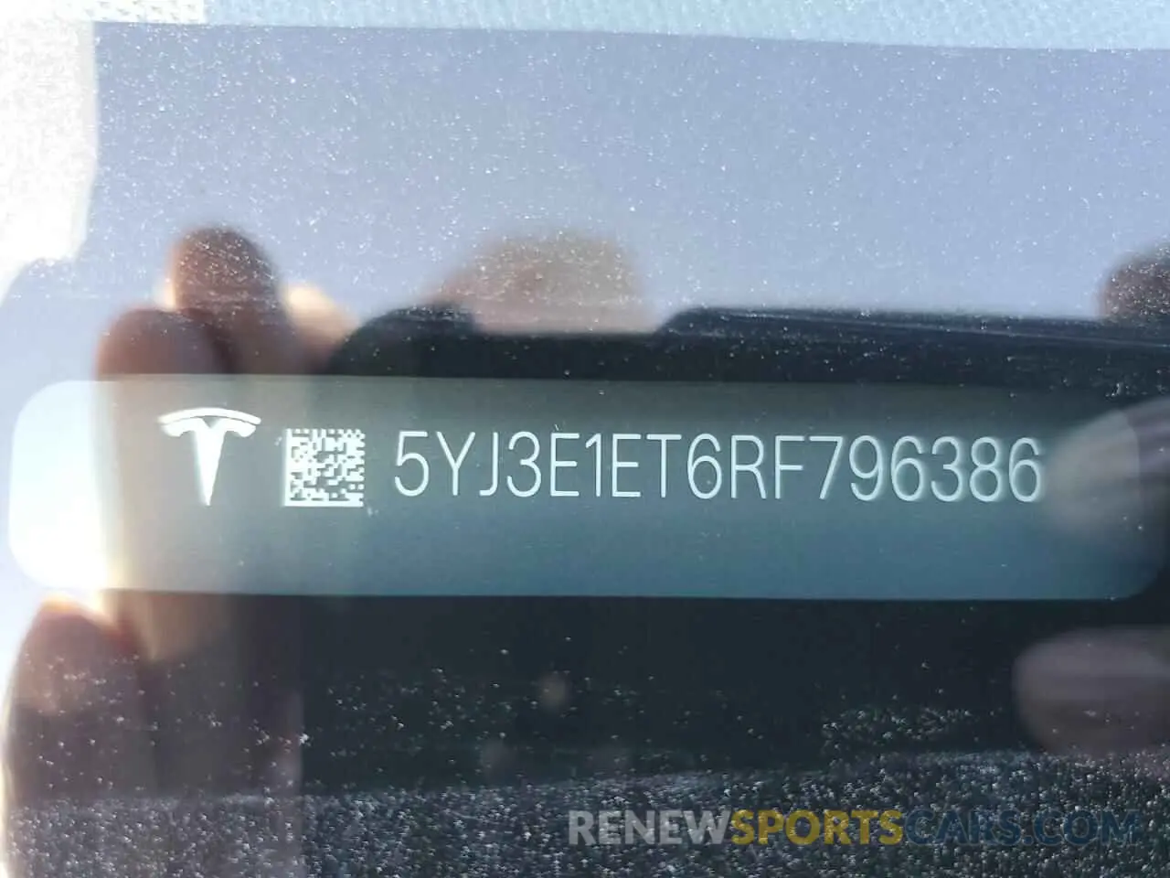 12 Photograph of a damaged car 5YJ3E1ET6RF796386 TESLA MODEL 3 2024