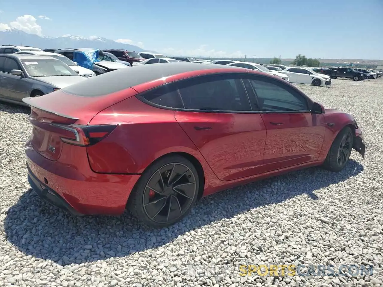 3 Photograph of a damaged car 5YJ3E1ET6RF796386 TESLA MODEL 3 2024
