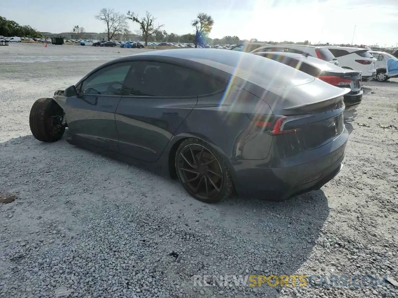 2 Photograph of a damaged car 5YJ3E1ET6RF845571 TESLA MODEL 3 2024