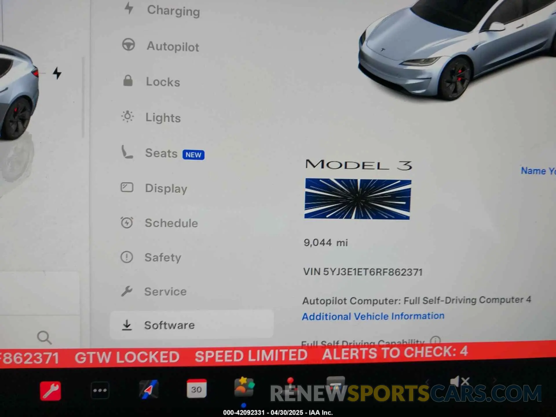 7 Photograph of a damaged car 5YJ3E1ET6RF862371 TESLA MODEL 3 2024