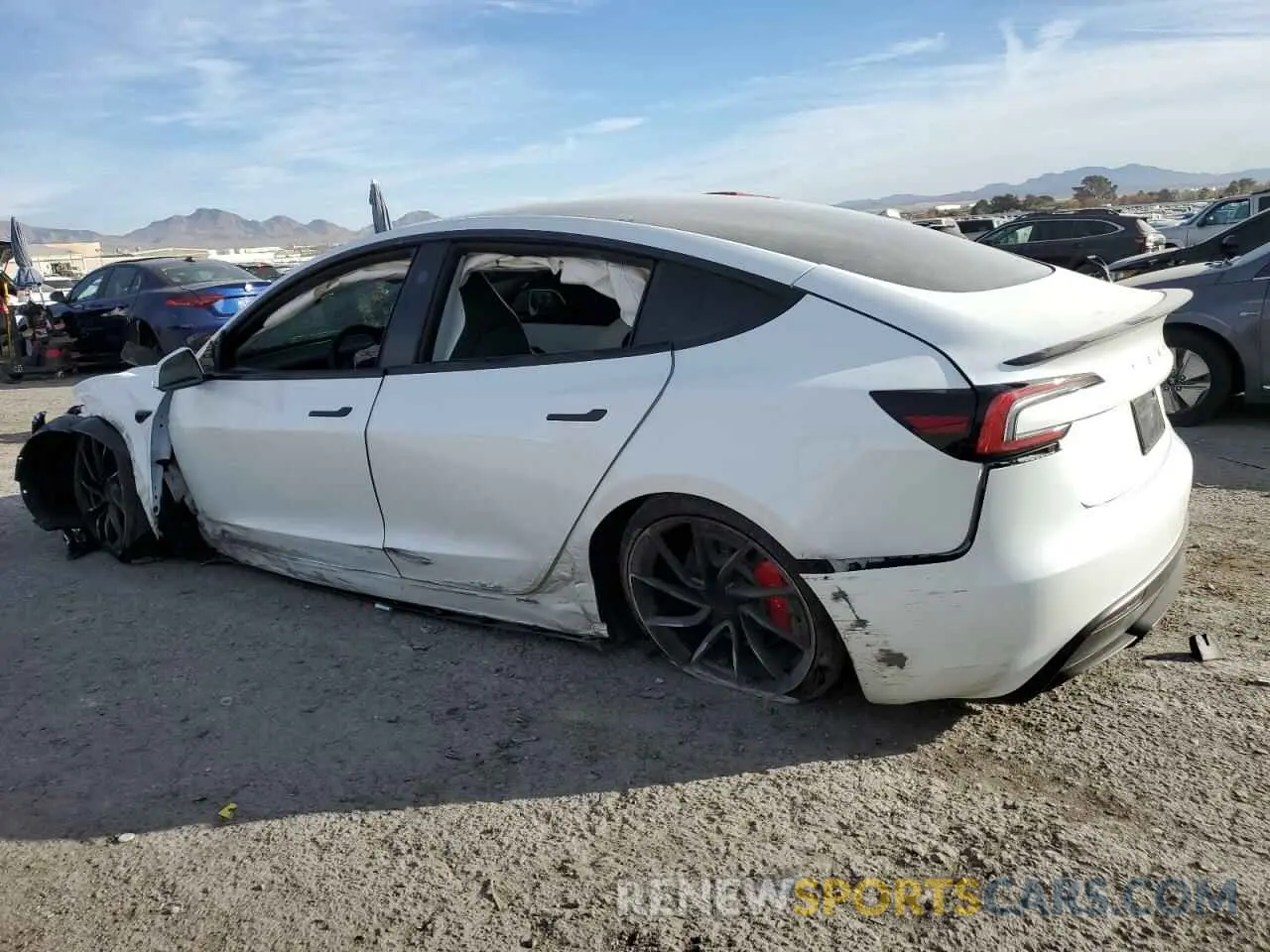 2 Photograph of a damaged car 5YJ3E1ET6RF901346 TESLA MODEL 3 2024