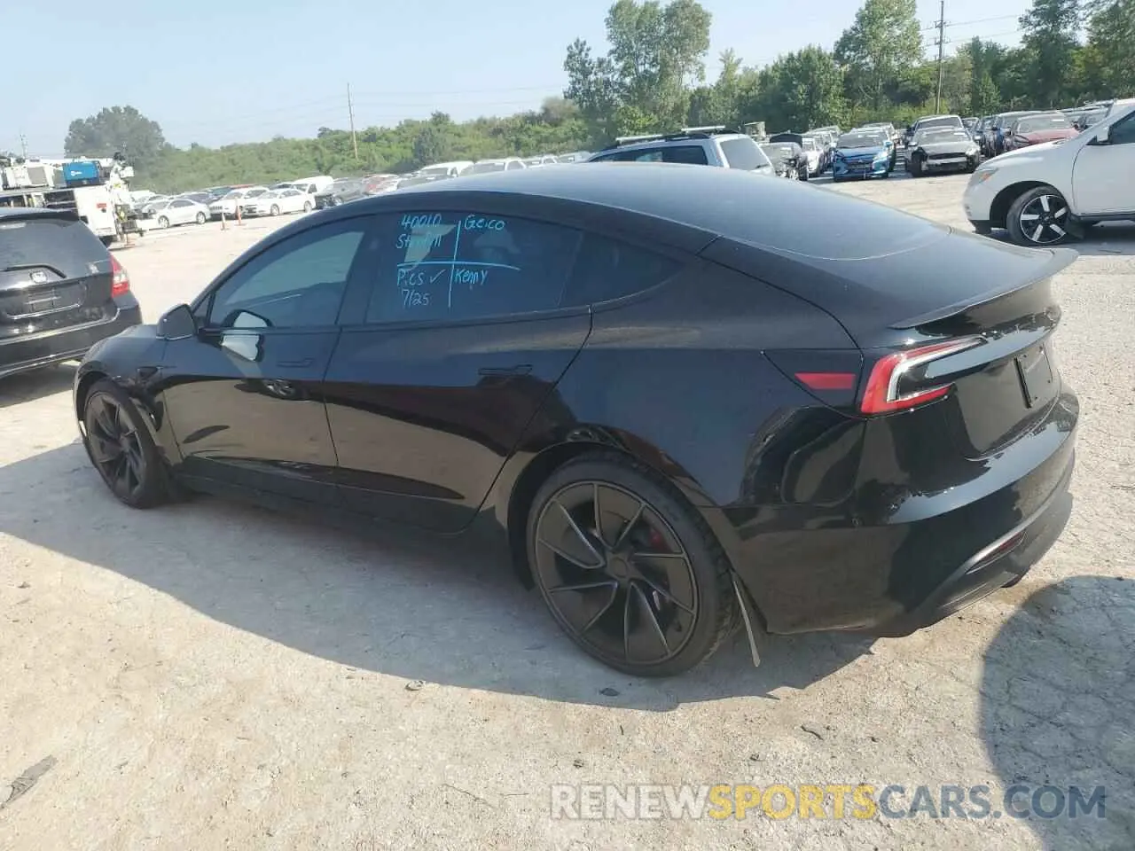 2 Photograph of a damaged car 5YJ3E1ET7RF797921 TESLA MODEL 3 2024