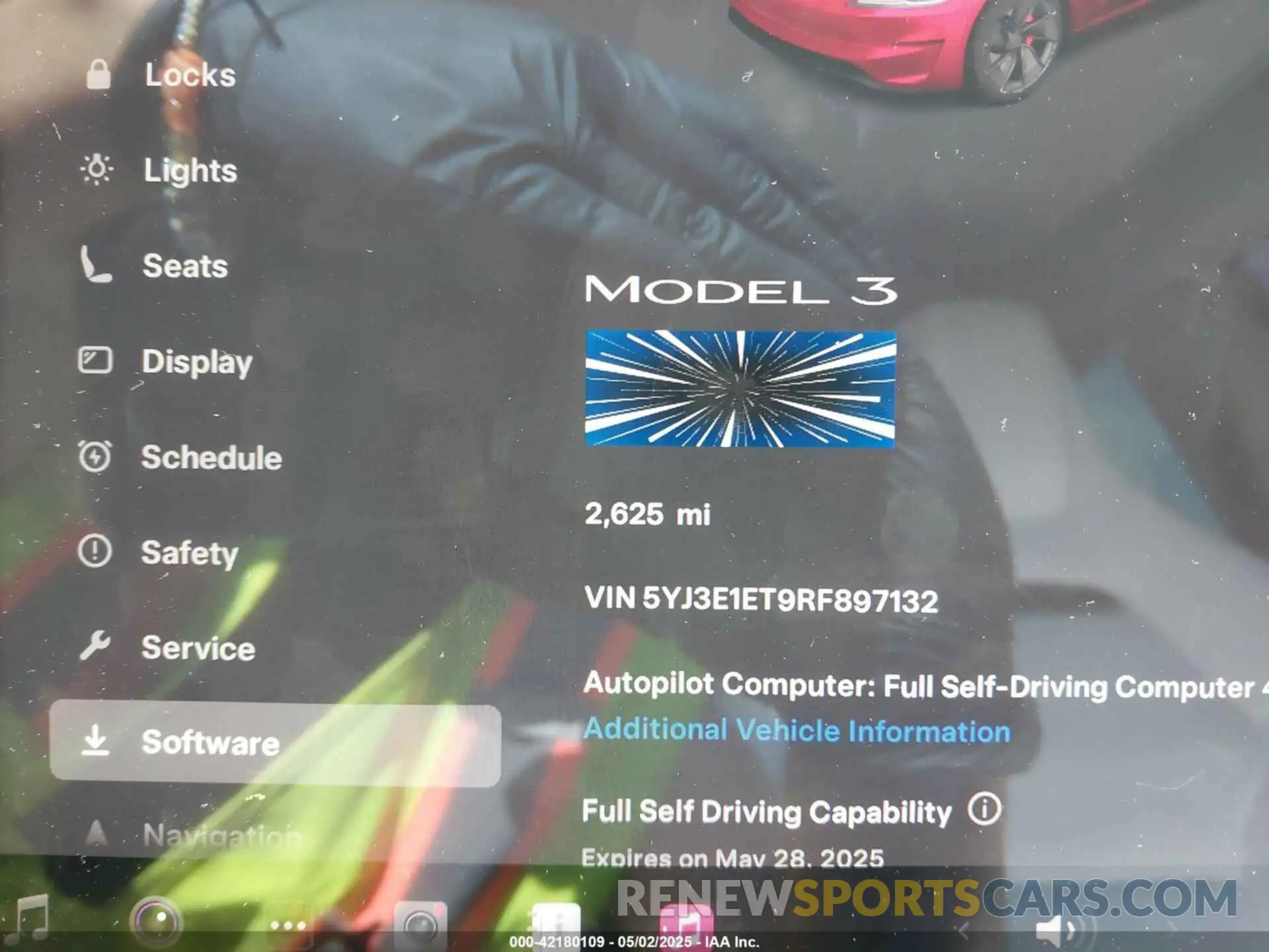 7 Photograph of a damaged car 5YJ3E1ET9RF897132 TESLA MODEL 3 2024