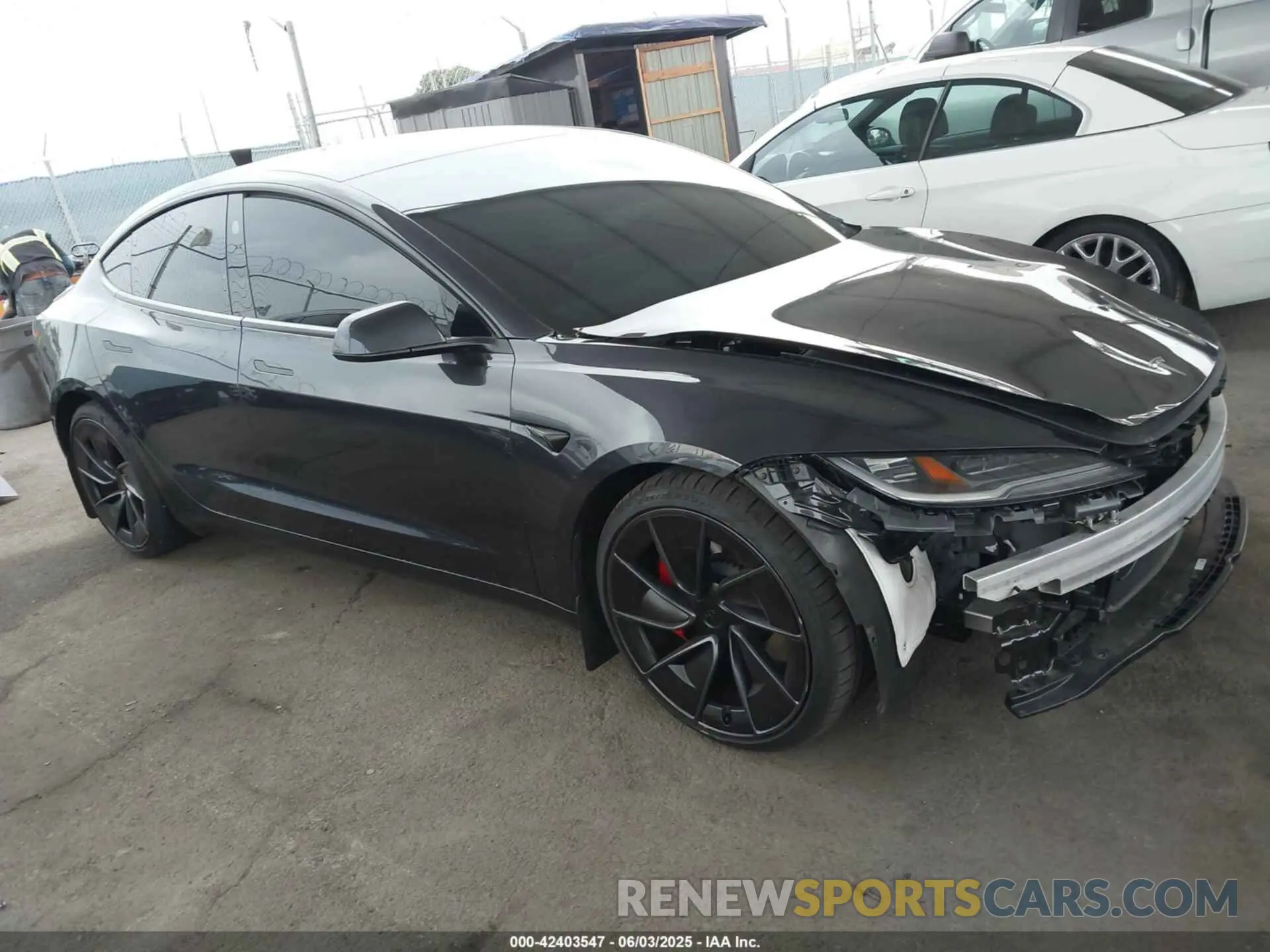 1 Photograph of a damaged car 5YJ3E1ETXRF808376 TESLA MODEL 3 2024