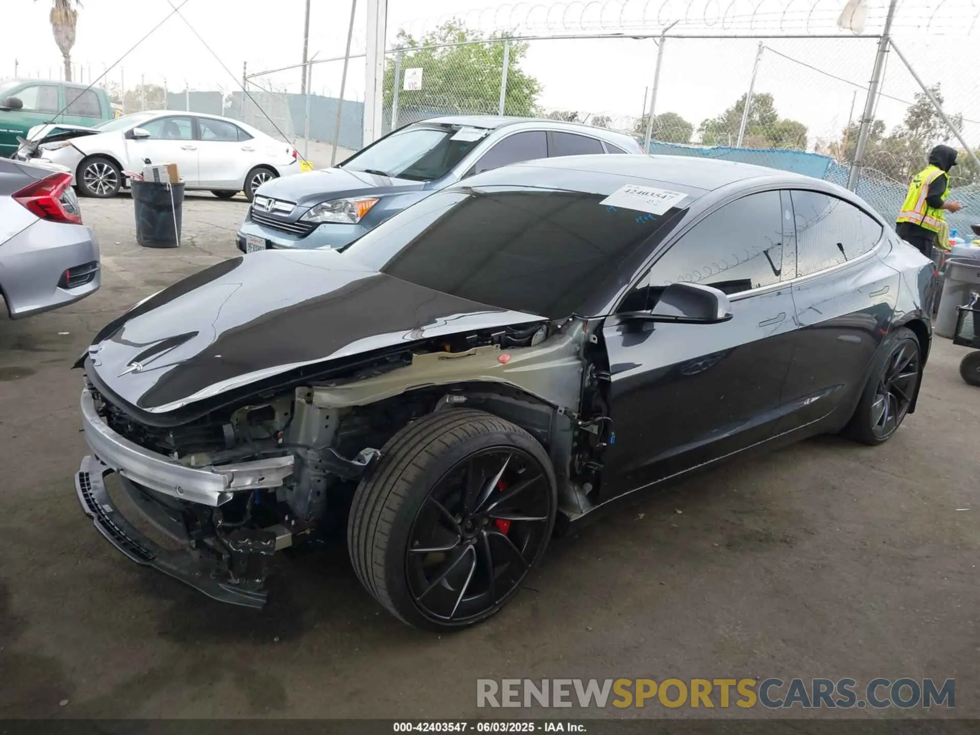 15 Photograph of a damaged car 5YJ3E1ETXRF808376 TESLA MODEL 3 2024