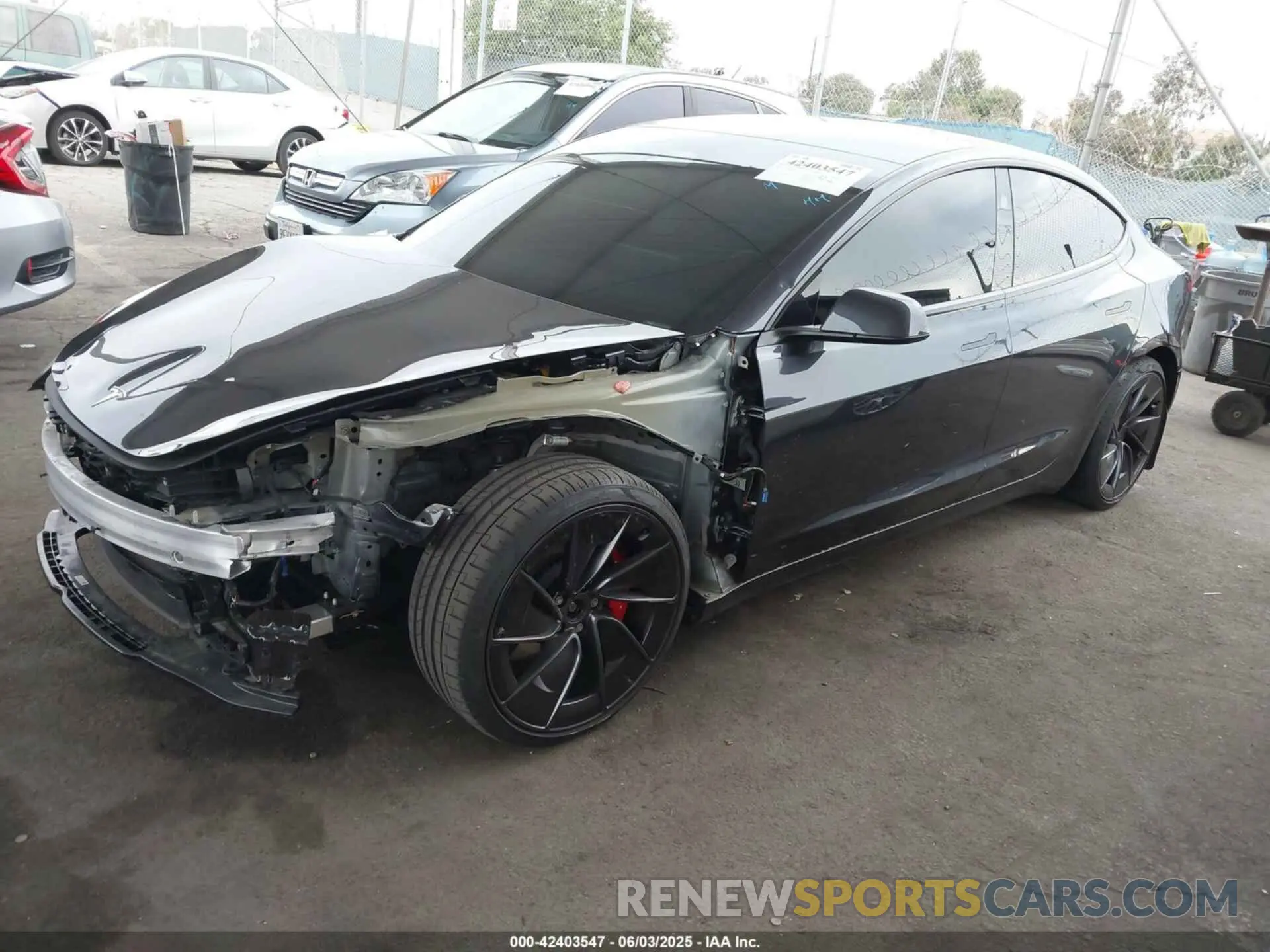 2 Photograph of a damaged car 5YJ3E1ETXRF808376 TESLA MODEL 3 2024