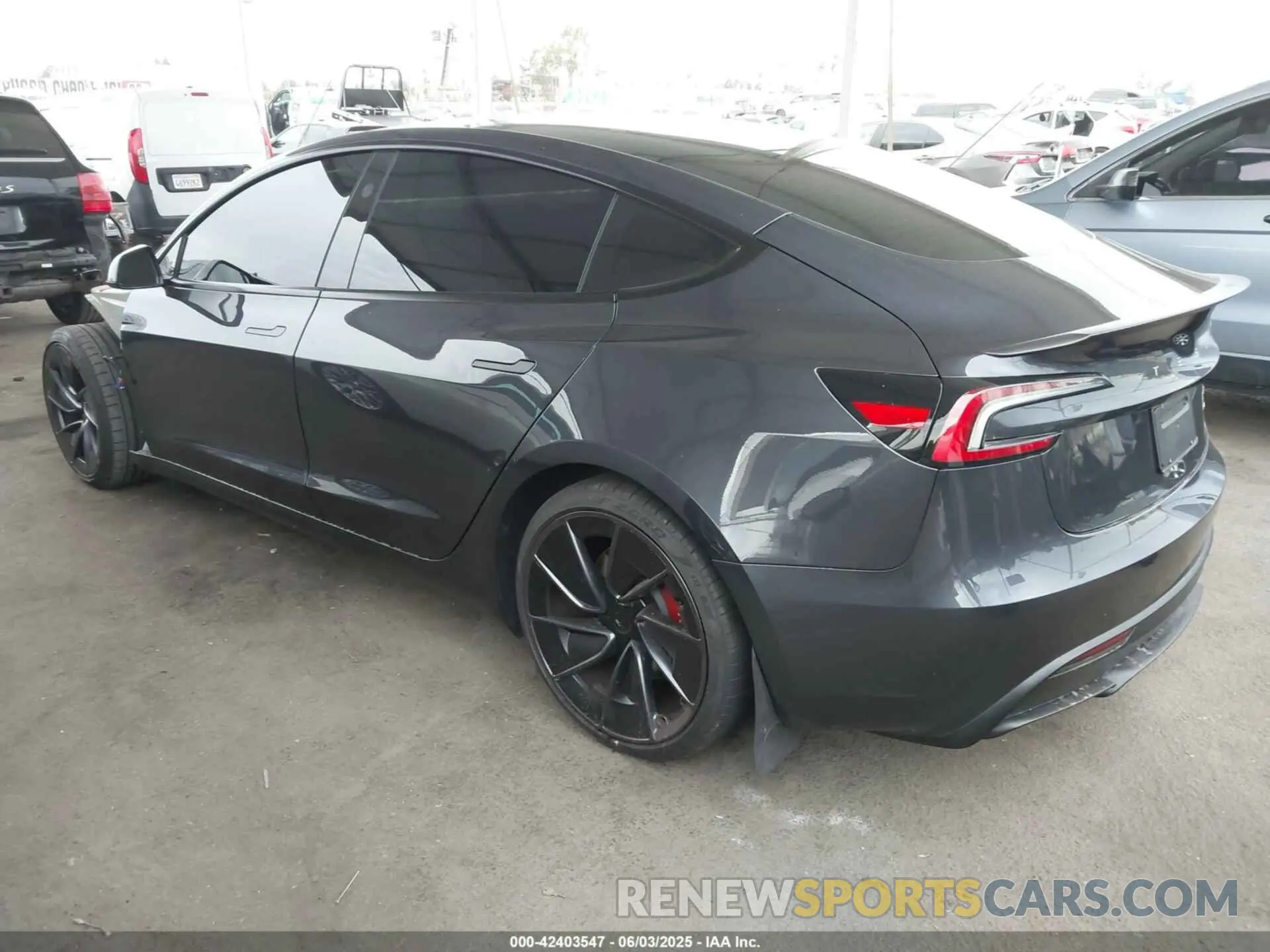 3 Photograph of a damaged car 5YJ3E1ETXRF808376 TESLA MODEL 3 2024