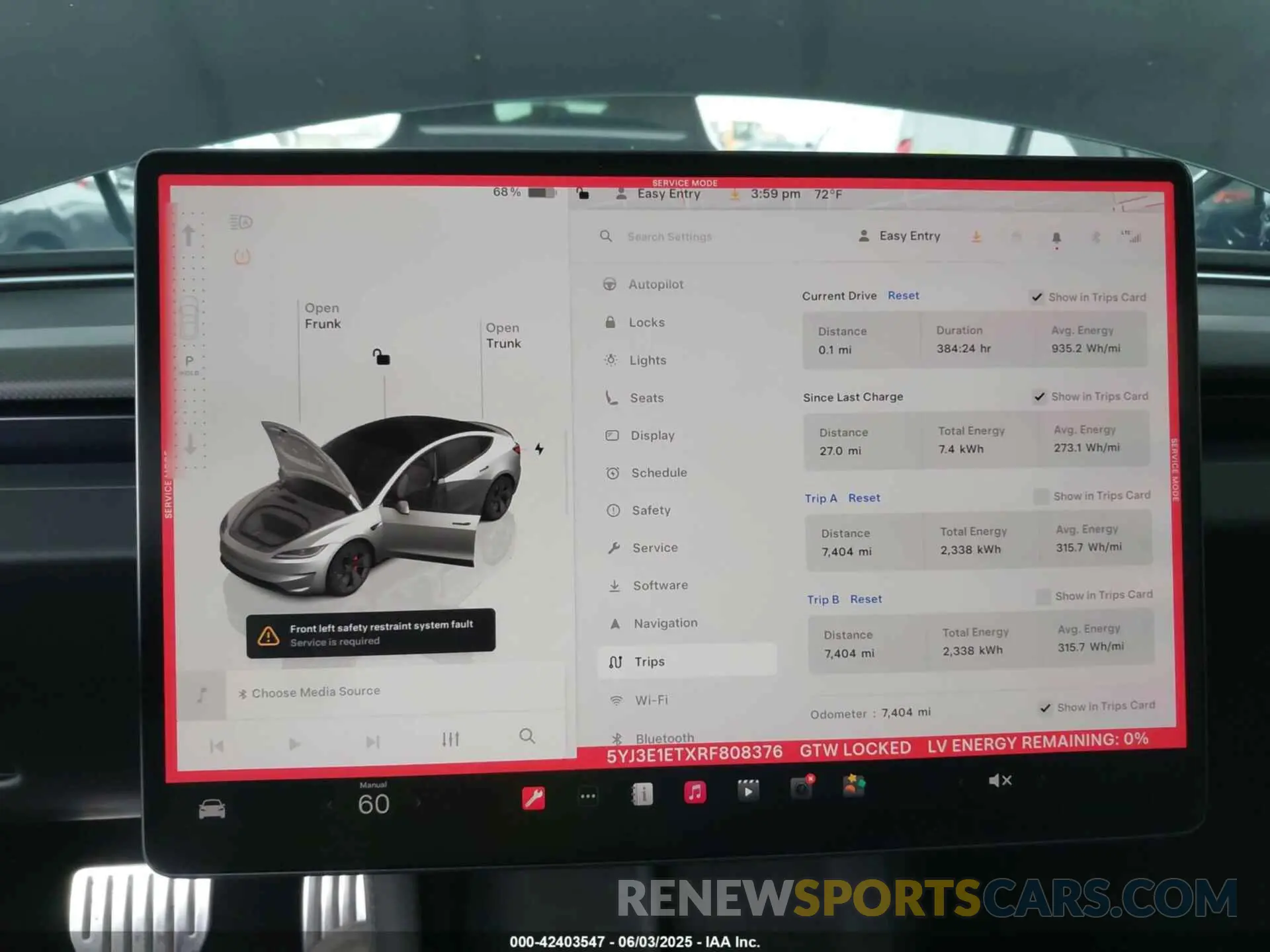 7 Photograph of a damaged car 5YJ3E1ETXRF808376 TESLA MODEL 3 2024