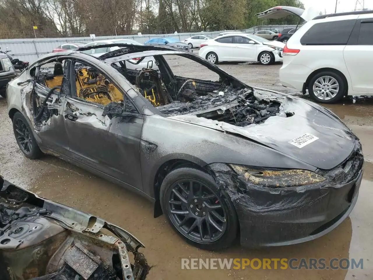 4 Photograph of a damaged car LRW3E7EB6RC259022 TESLA MODEL 3 2024