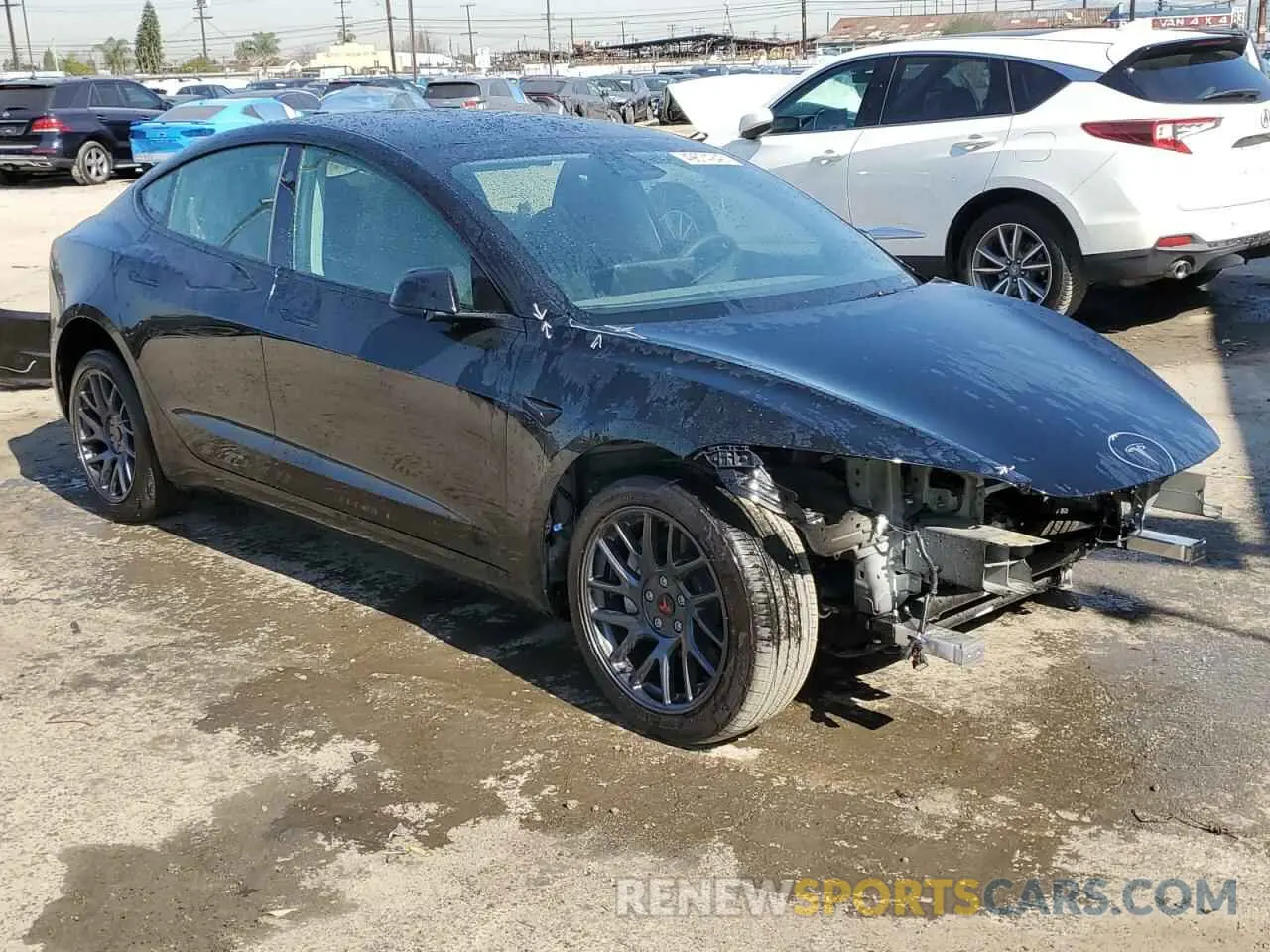 4 Фотография поврежденного автомобиля 5YJ3E1EA0SF902836 TESLA MODEL 3 2025