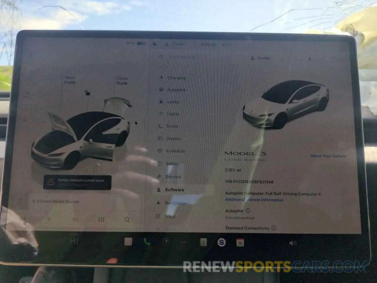 9 Photograph of a damaged car 5YJ3E1EA0SF931348 TESLA MODEL 3 2025