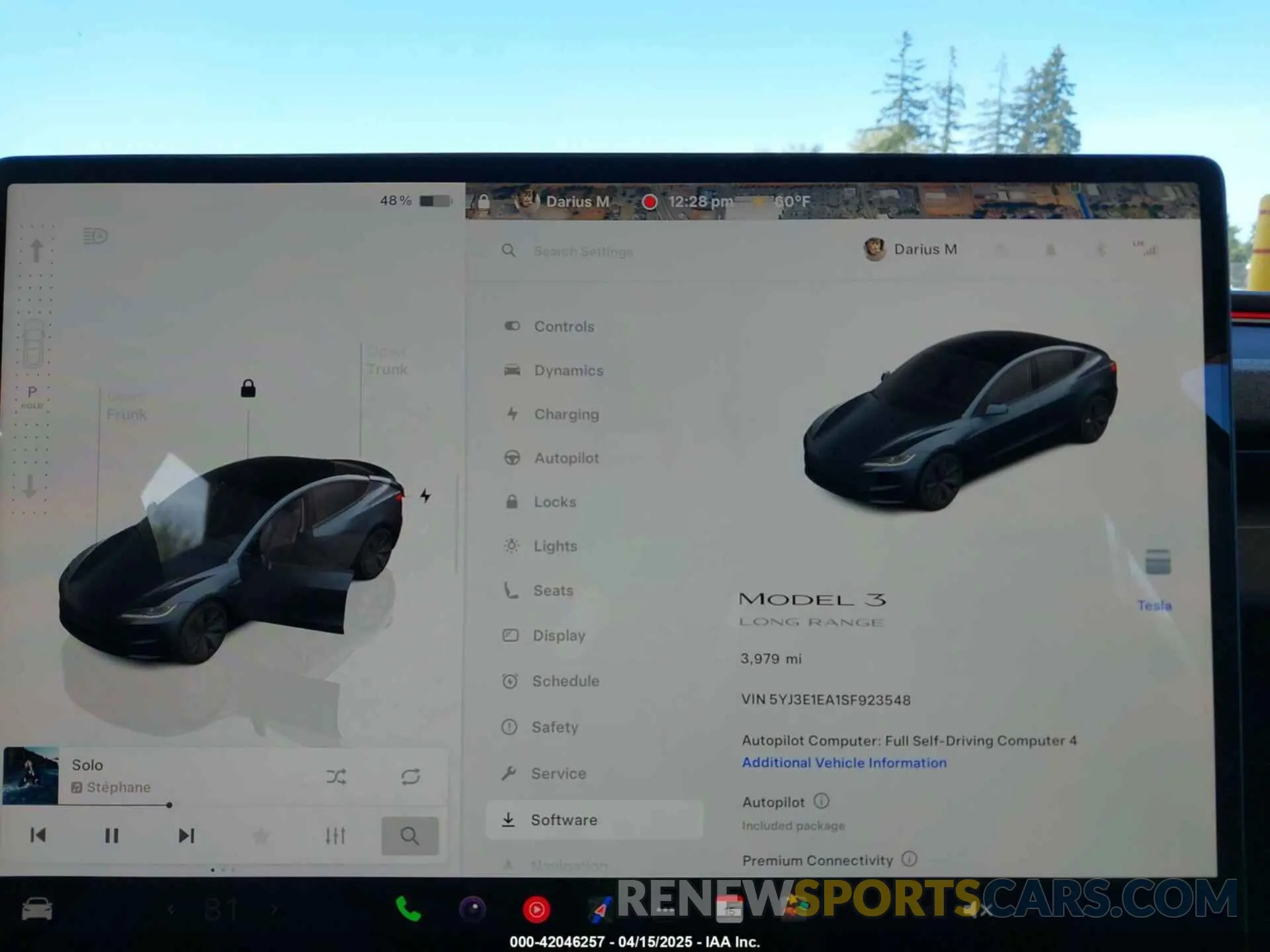 7 Фотография поврежденного автомобиля 5YJ3E1EA1SF923548 TESLA MODEL 3 2025