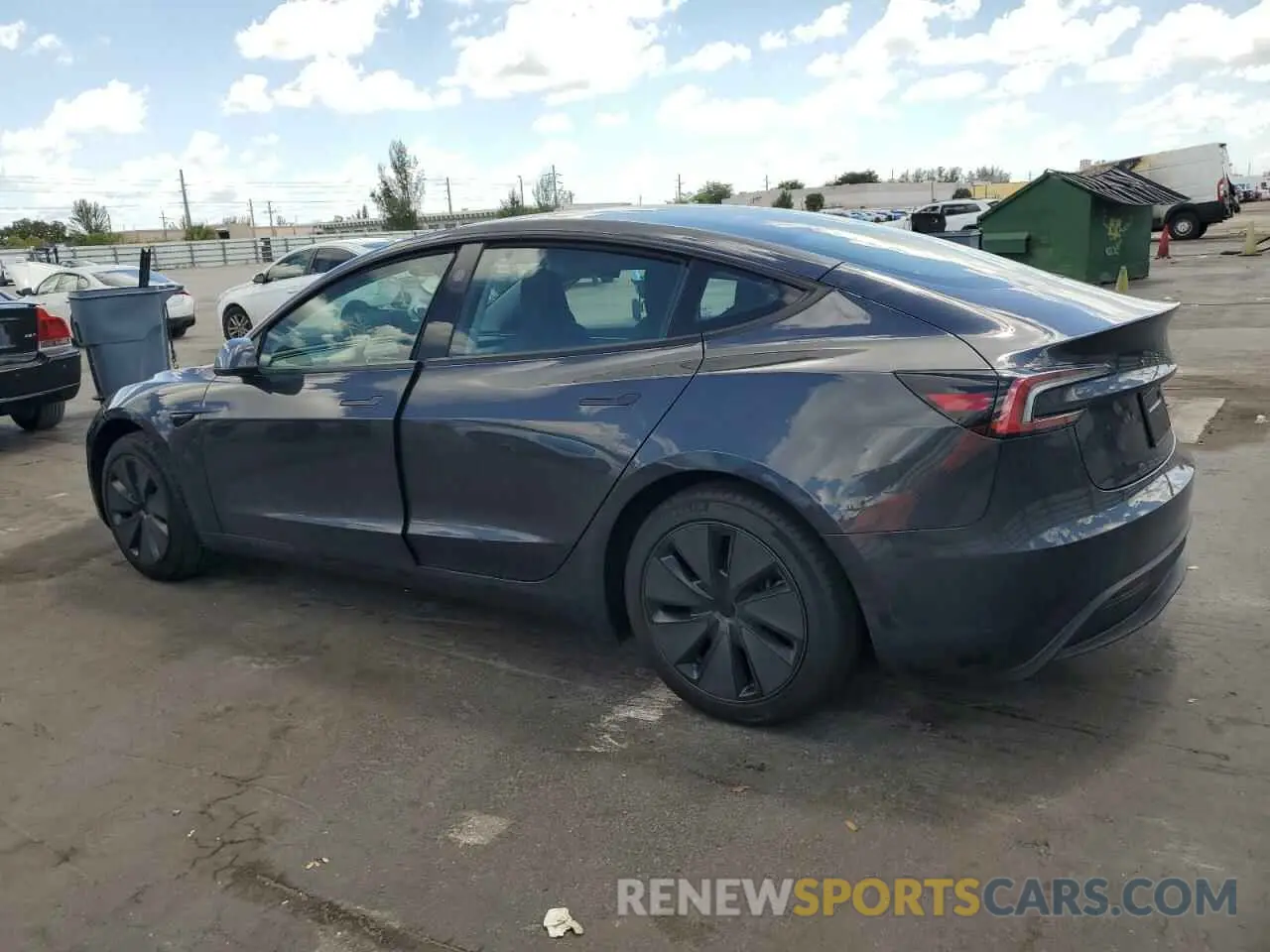 2 Photograph of a damaged car 5YJ3E1EA1SF938356 TESLA MODEL 3 2025