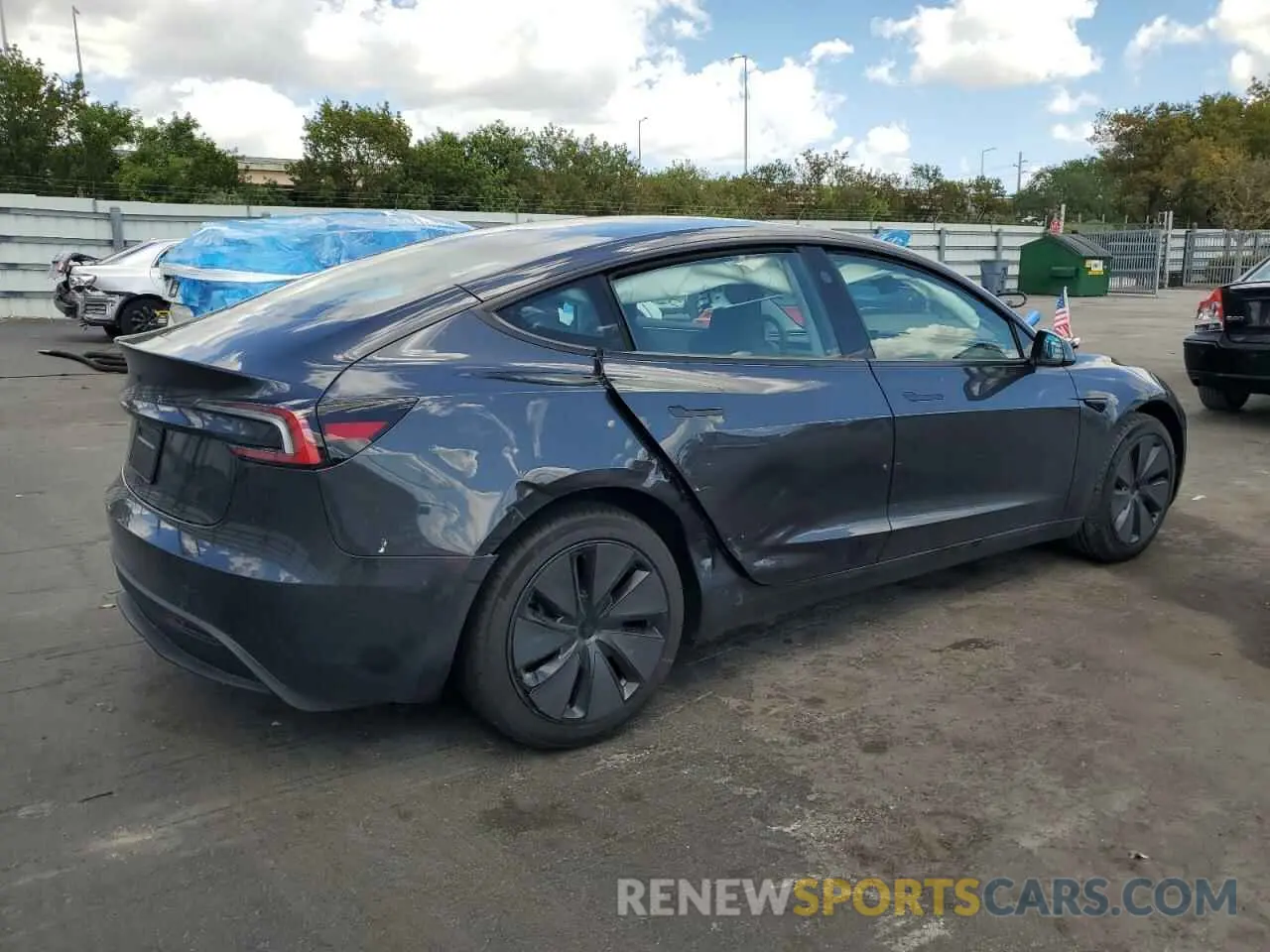3 Photograph of a damaged car 5YJ3E1EA1SF938356 TESLA MODEL 3 2025
