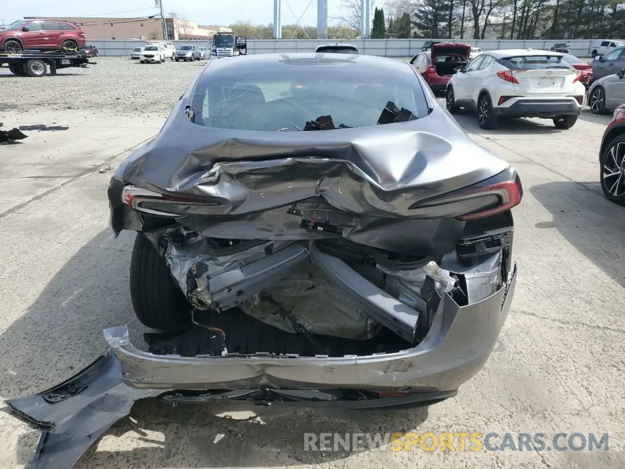 6 Photograph of a damaged car 5YJ3E1EA2SF908413 TESLA MODEL 3 2025