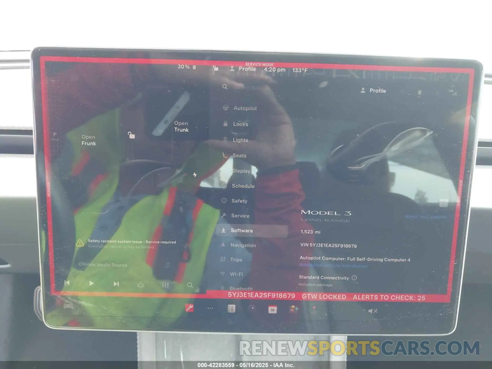 7 Photograph of a damaged car 5YJ3E1EA2SF918679 TESLA MODEL 3 2025
