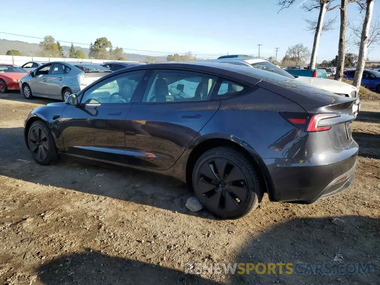 2 Фотография поврежденного автомобиля 5YJ3E1EA3SF919453 TESLA MODEL 3 2025