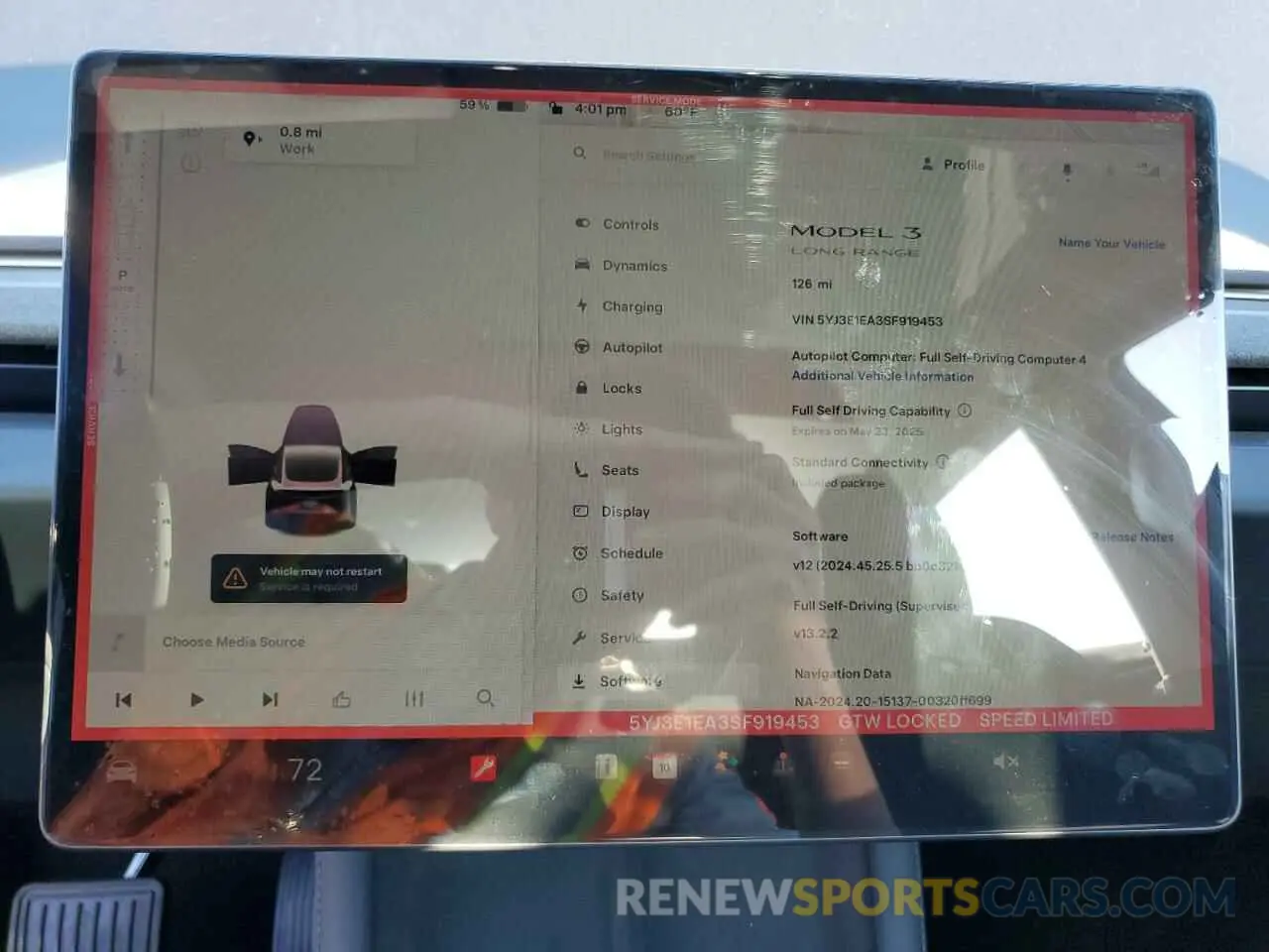 9 Фотография поврежденного автомобиля 5YJ3E1EA3SF919453 TESLA MODEL 3 2025