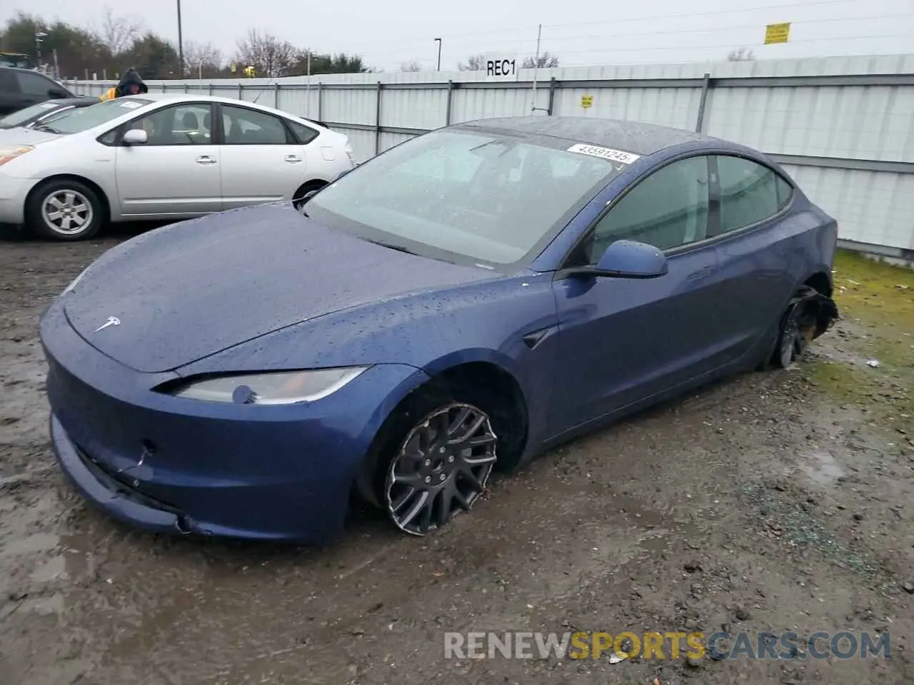 1 Photograph of a damaged car 5YJ3E1EA3SF927360 TESLA MODEL 3 2025