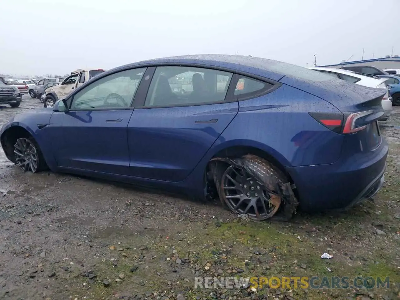 2 Photograph of a damaged car 5YJ3E1EA3SF927360 TESLA MODEL 3 2025