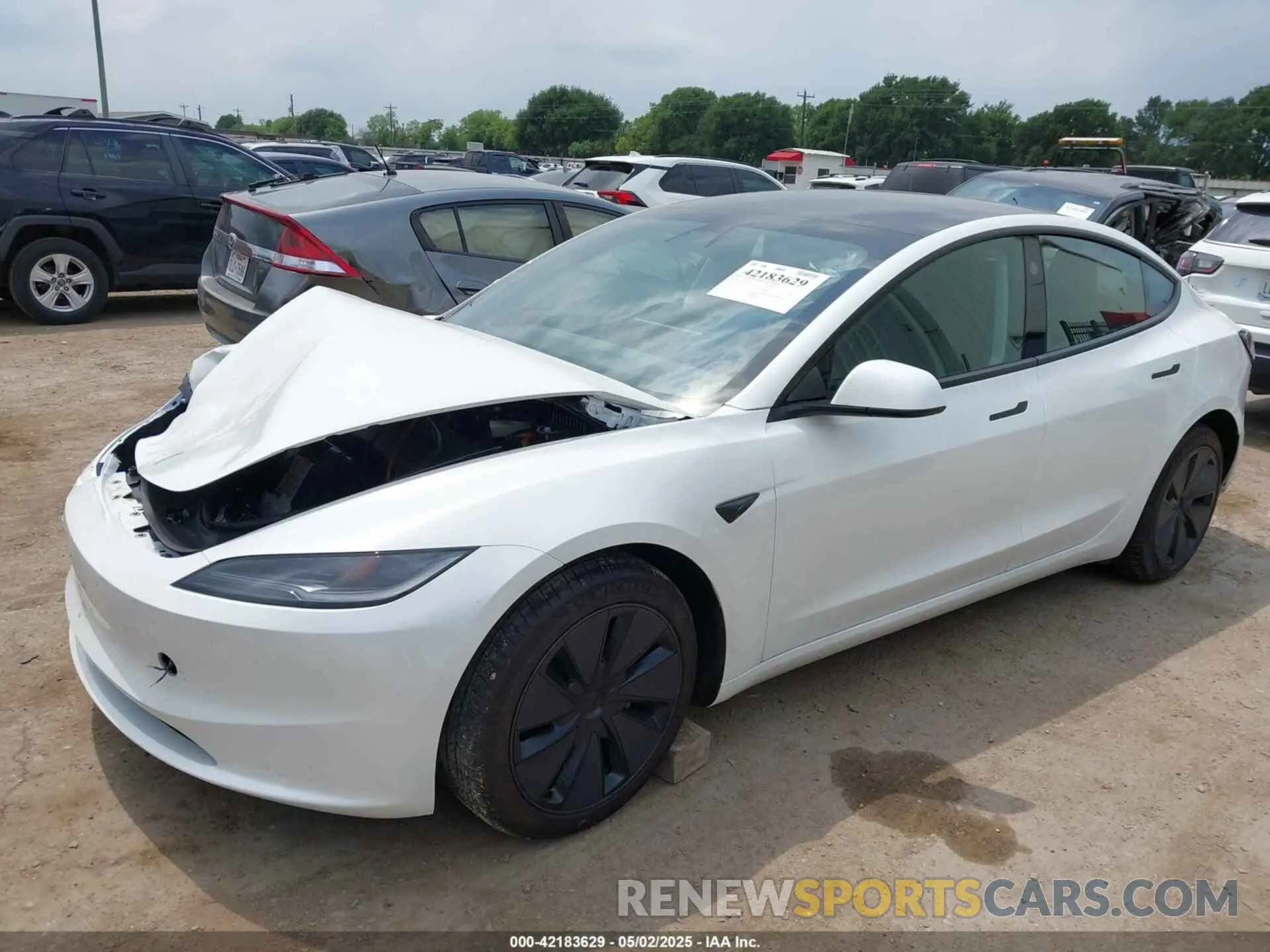 2 Фотография поврежденного автомобиля 5YJ3E1EA3SF987428 TESLA MODEL 3 2025