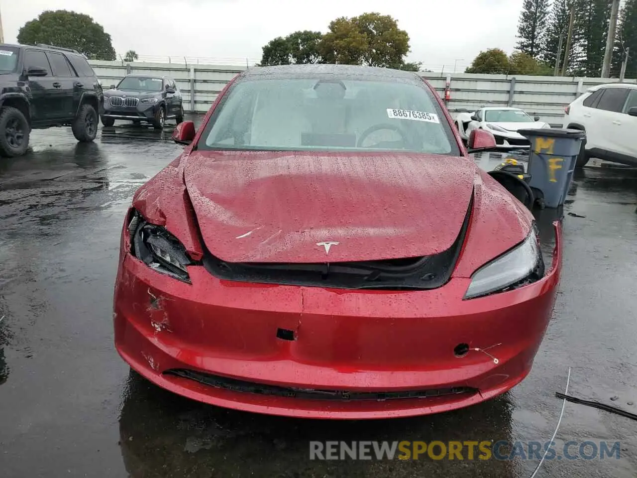 5 Фотография поврежденного автомобиля 5YJ3E1EA4SF885944 TESLA MODEL 3 2025